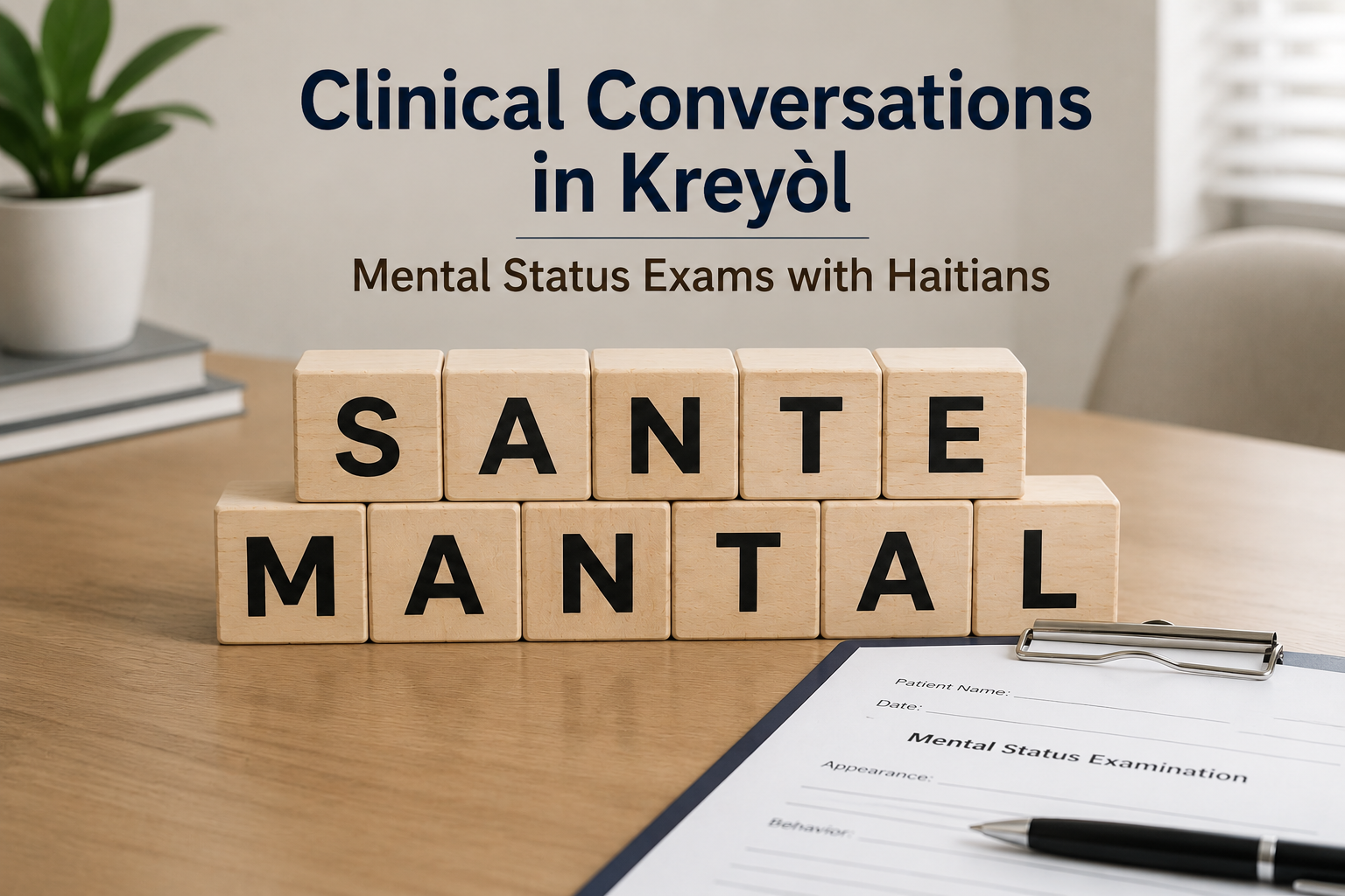 Clinical Conversations in Kreyòl Mental Status Exams with Haitians