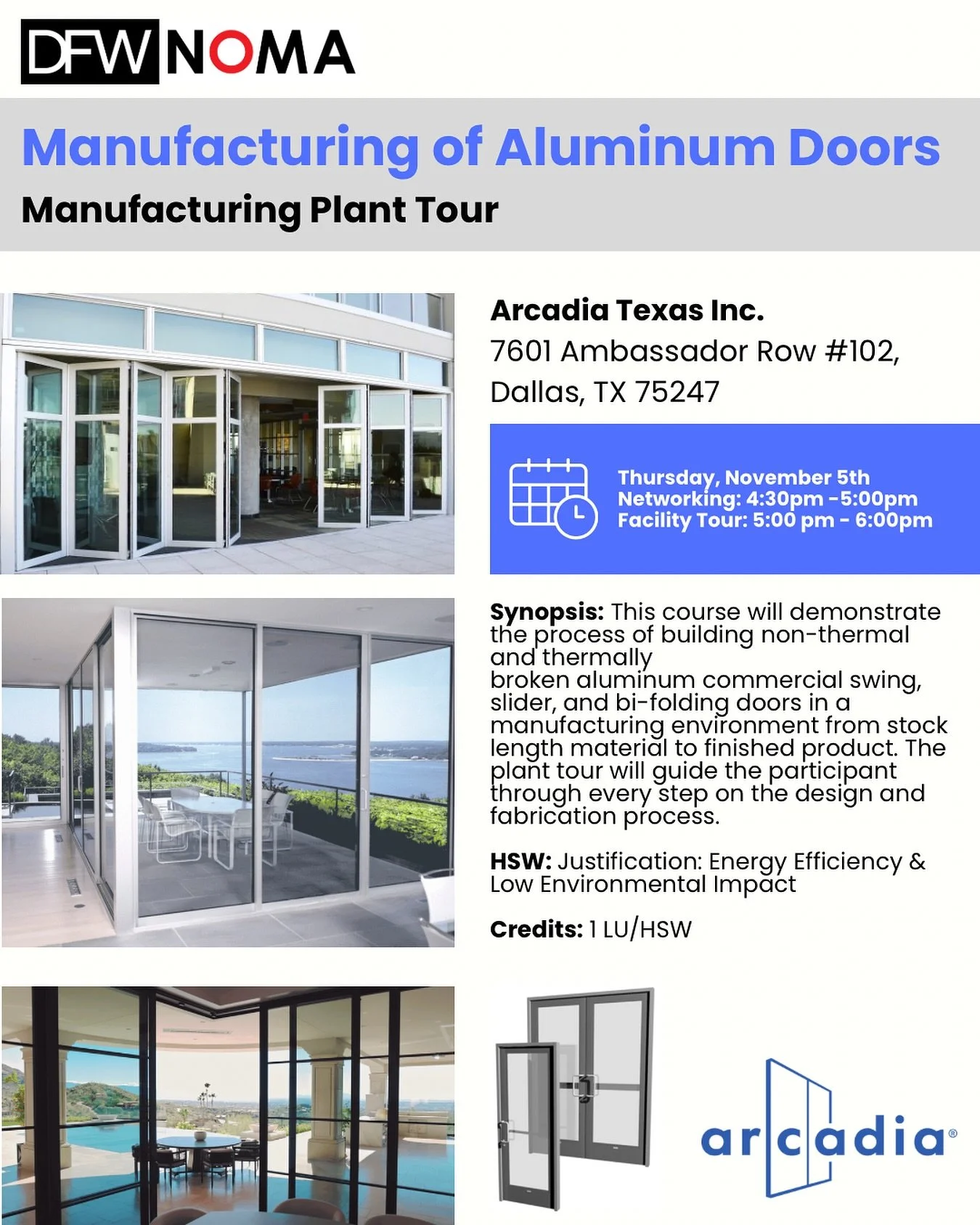 Get ready to dive into the fascinating world of aluminum door manufacturing with an exclusive plant tour from @arcadia_inc ! Credits: 1 LU/HSW.