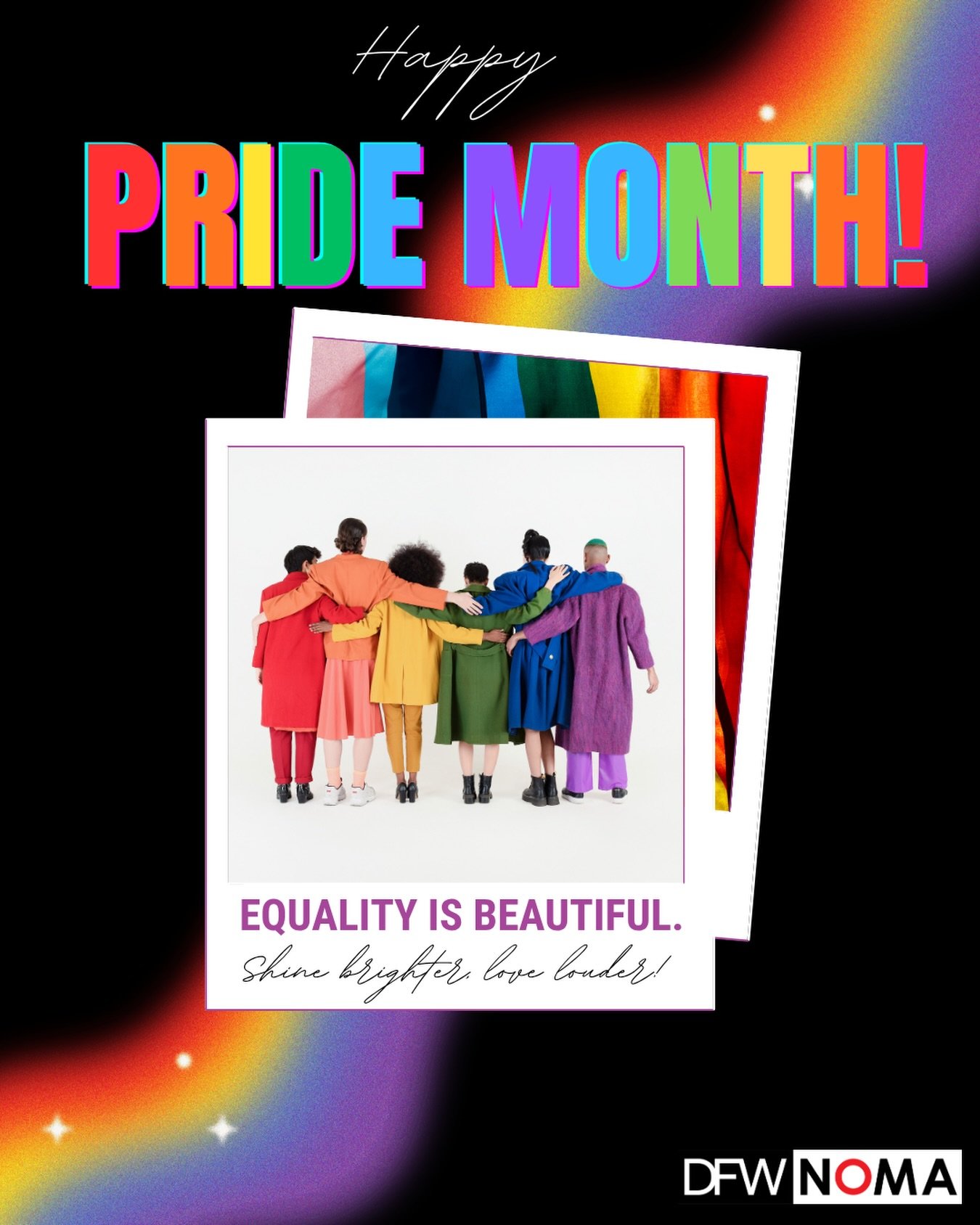 Happy Pride from DFW NOMA!

This Pride month, we call on you to shine brighter and love louder, as we continue to uplift the underrepresented and marginalized members of our design community.

#pride🌈 #pridemonth🌈 #noma #dfwnona