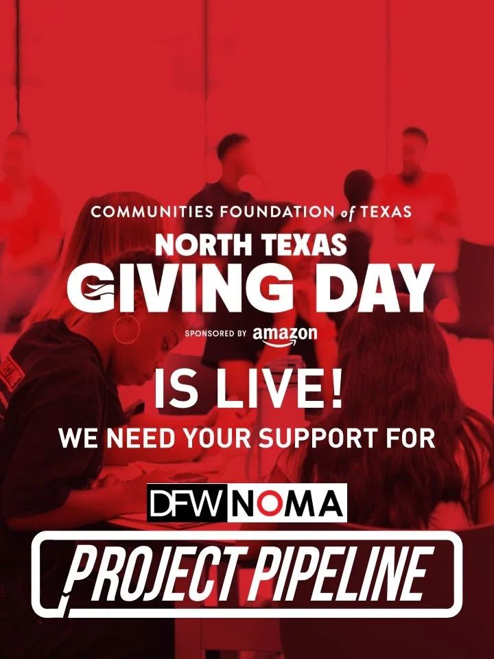 🚨 North Texas Giving Day is here! 🚨
DFW NOMA is raising $5,000 to support Project Pipeline 🏙️&mdash;our nationally recognized summer camp that empowers middle + high school students to shape their communities through design.
With your support, stu
