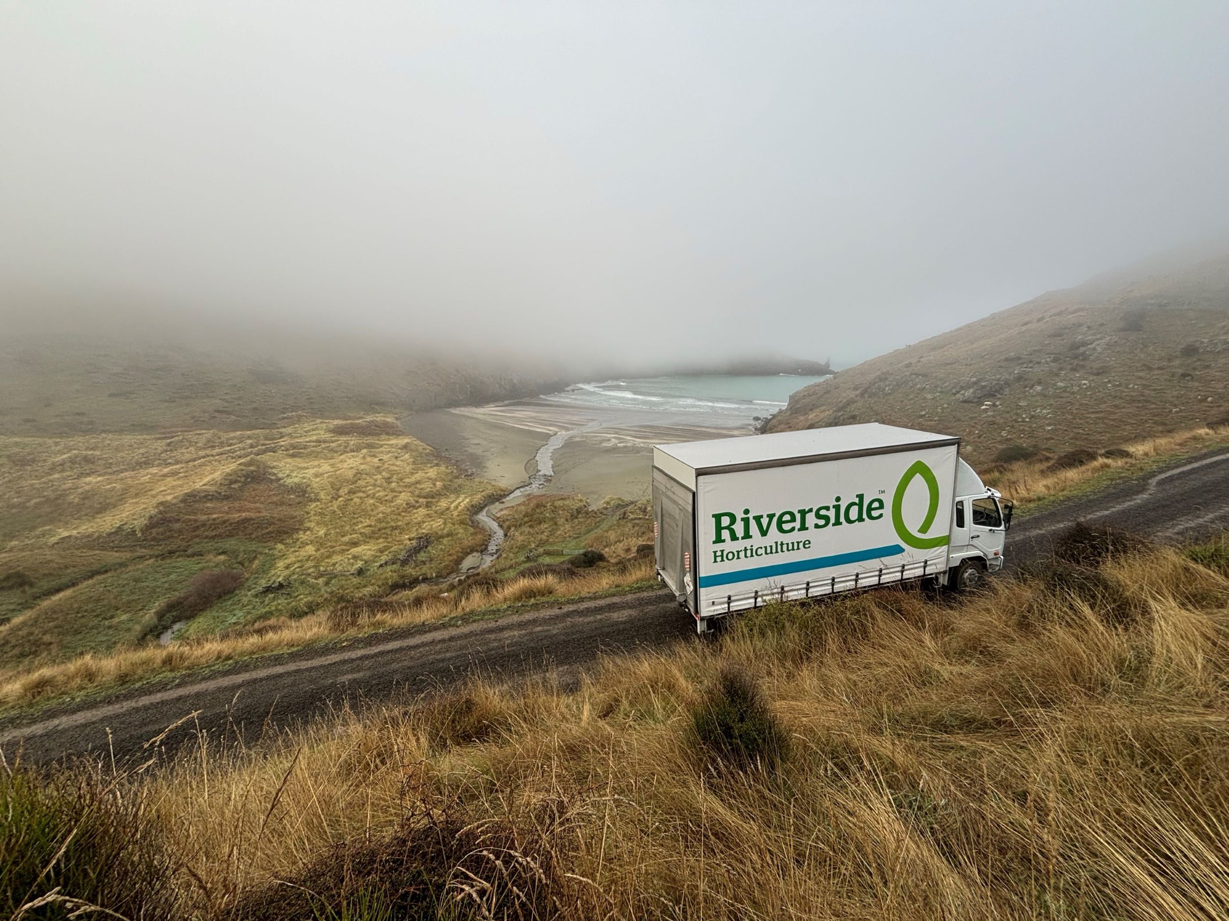 Truck at tumble down bay plants native restoration.jpg
