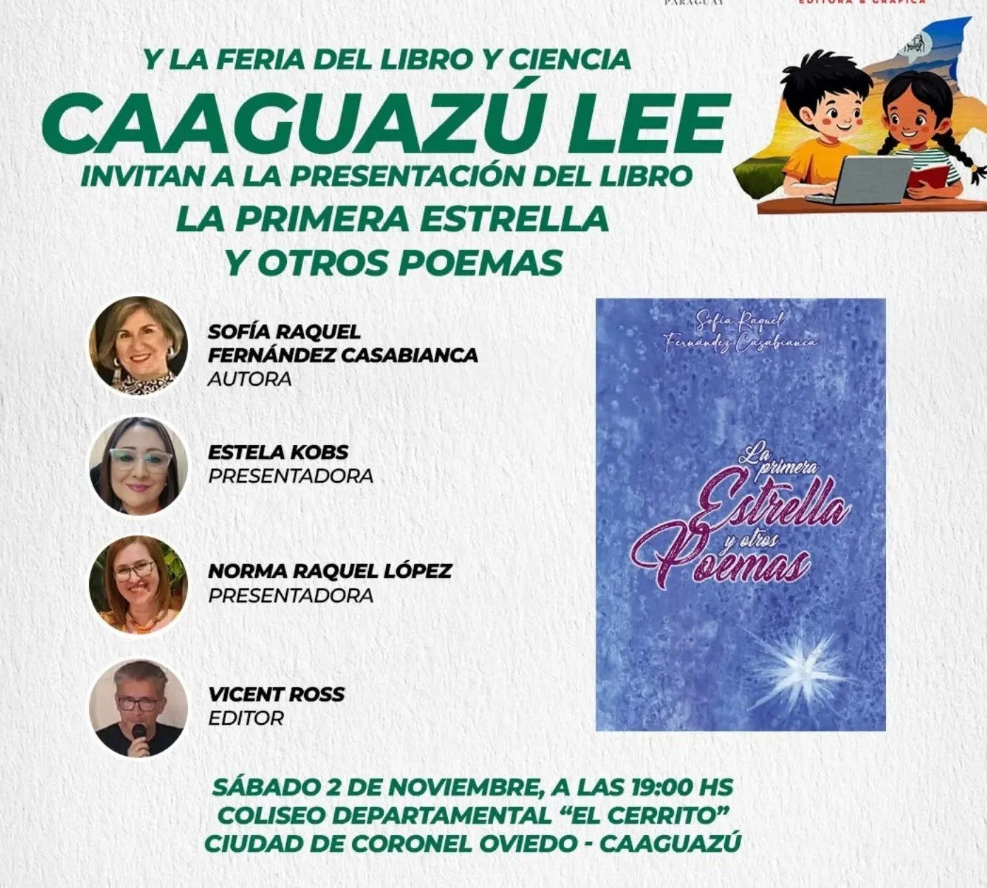 Presentes en la Feria del Libro y la Ciencia “Caaguazú Lee”