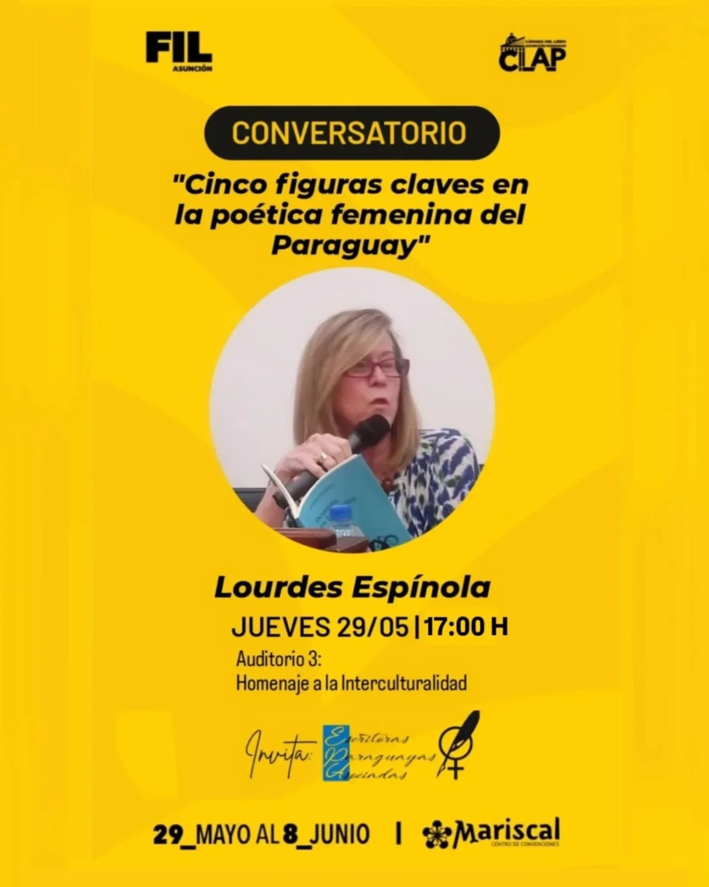 Cinco figuras claves en la poética femenina del Paraguay.