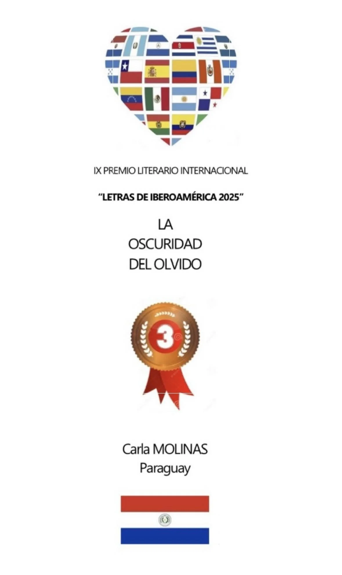 Otorgan premio a la escritora Carla Molinas