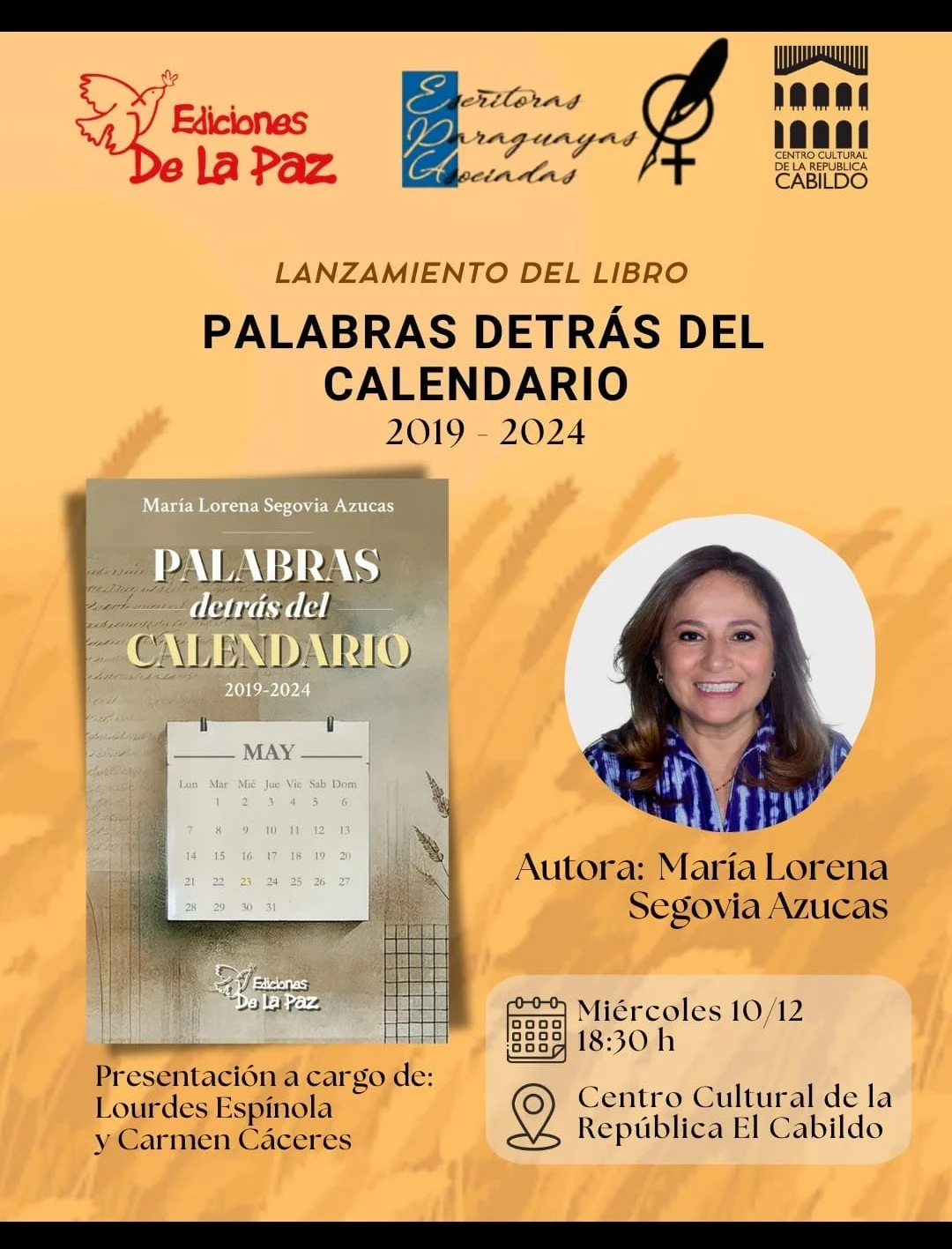 Palabras detrás del calendario