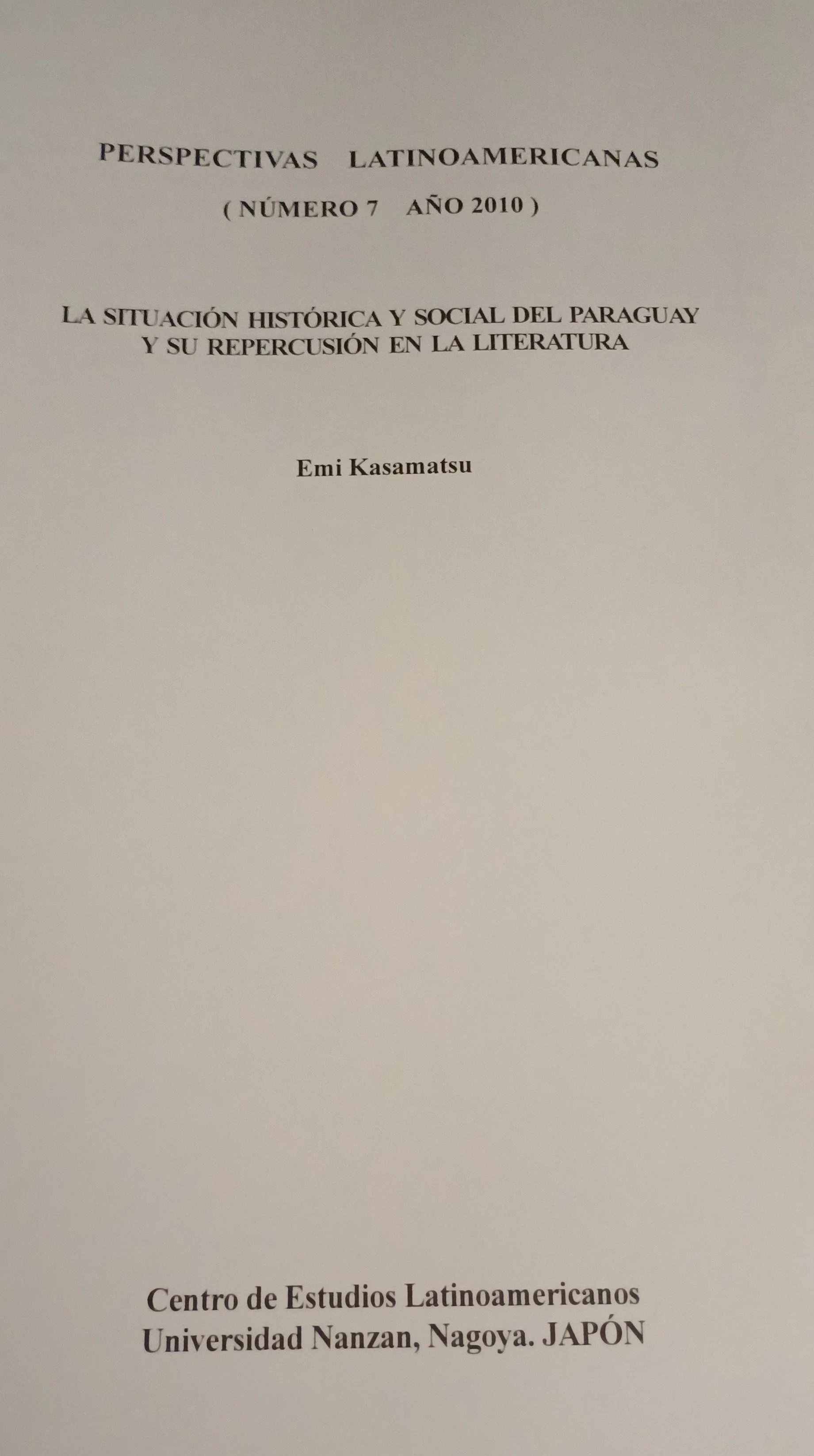 Perspectivas latinoamericanas