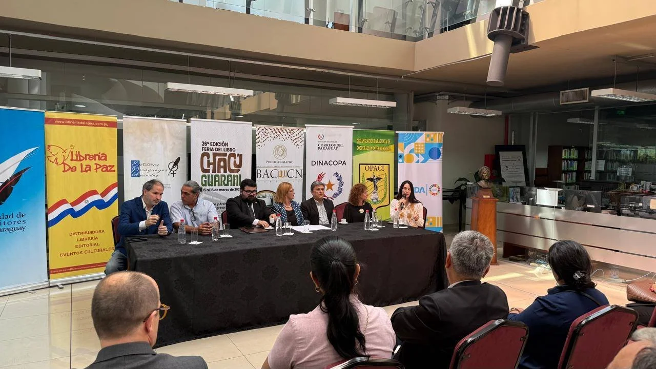 Lanzamiento de la 26° Edición de la Feria del Libro Chacú-Guaraní en la Biblioteca del Congreso Nacional.