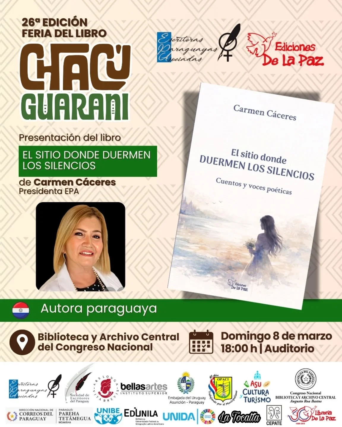 El sitio donde duermen los silencios - cuentos y voces poéticas, de Carmen Cáceres (copia)