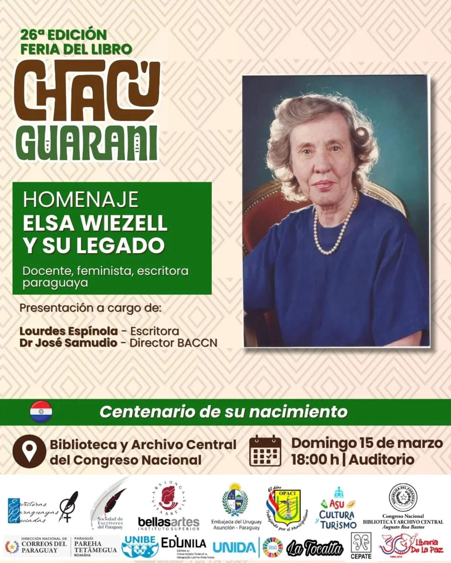 Homenaje a la escritora Elsa Wiezell