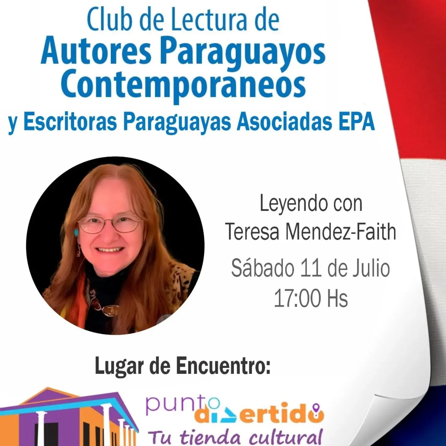 La escritora Teresa Méndez Faith compartirá en Club de Lectura
