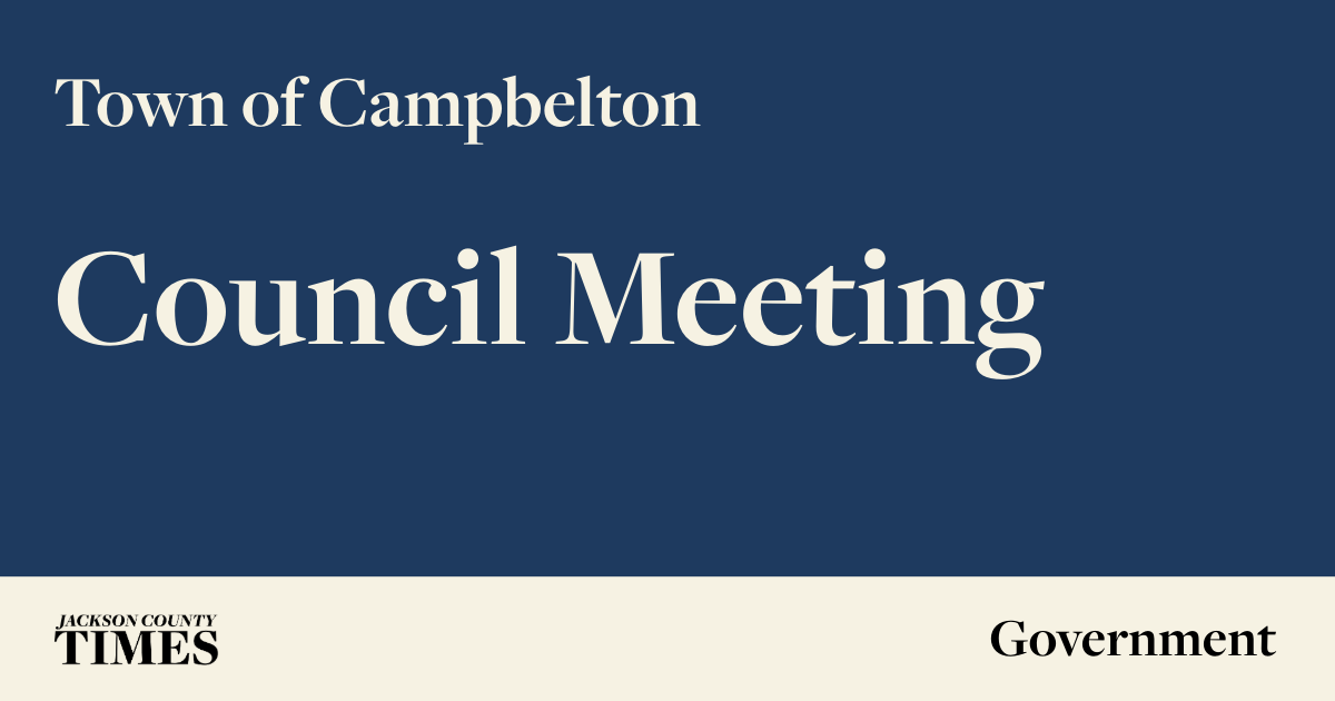 The Campbellton Town Council will have a special meeting at 5:00 p.m.