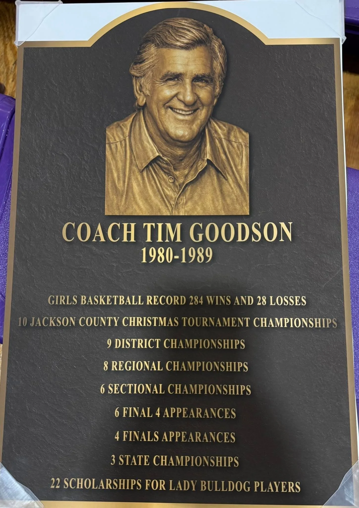 The Tim Goodson Gymnasium is Official