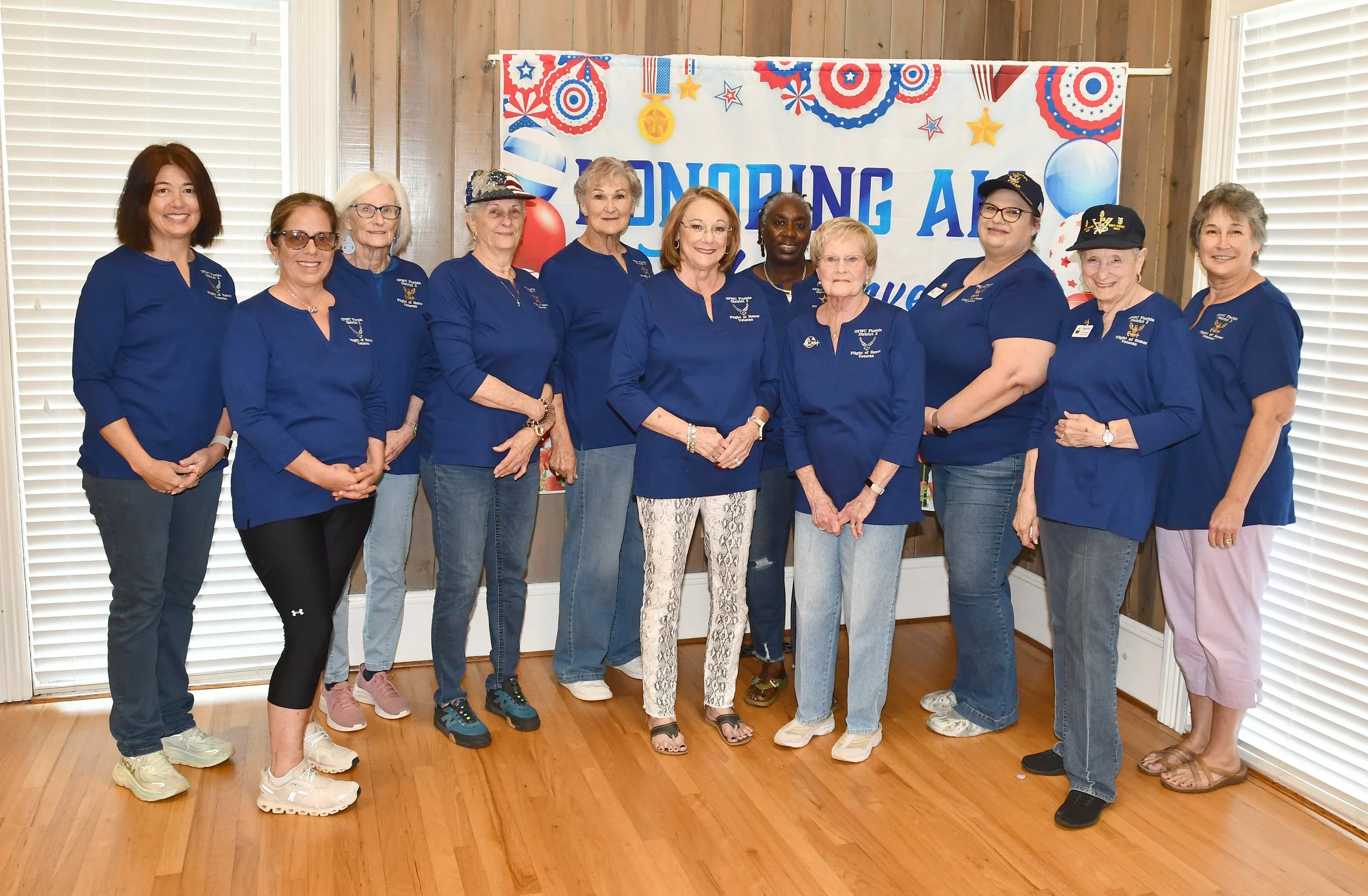 Marianna Woman’s Club Supports Historic “Flight of Honor” for Women Veterans