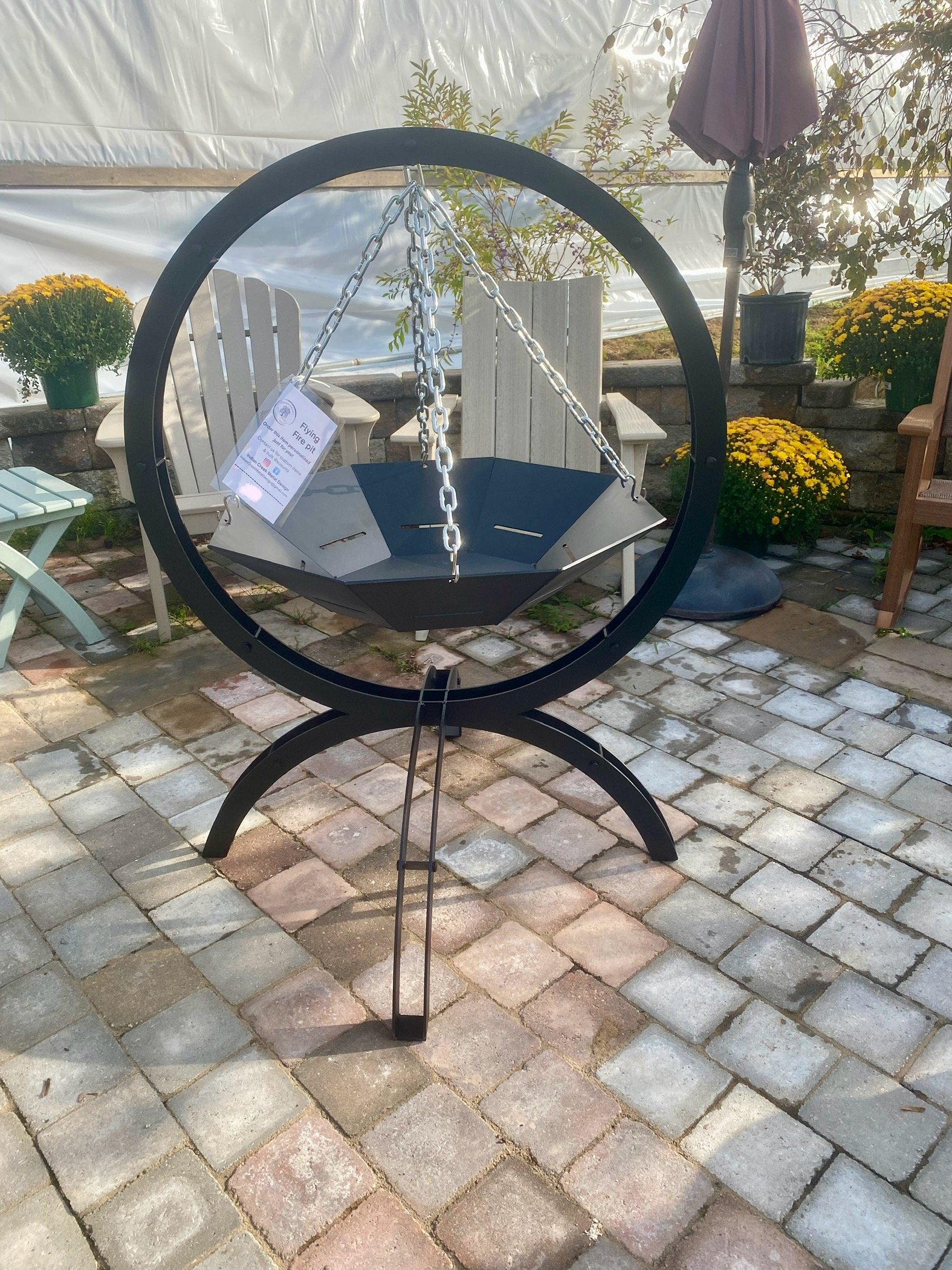 Swinging Fire pit
