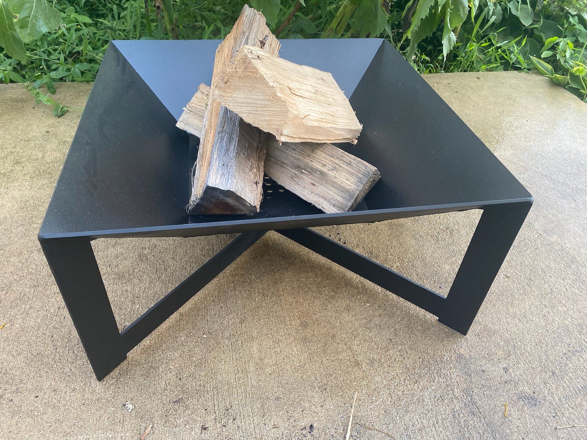 Square fire pit