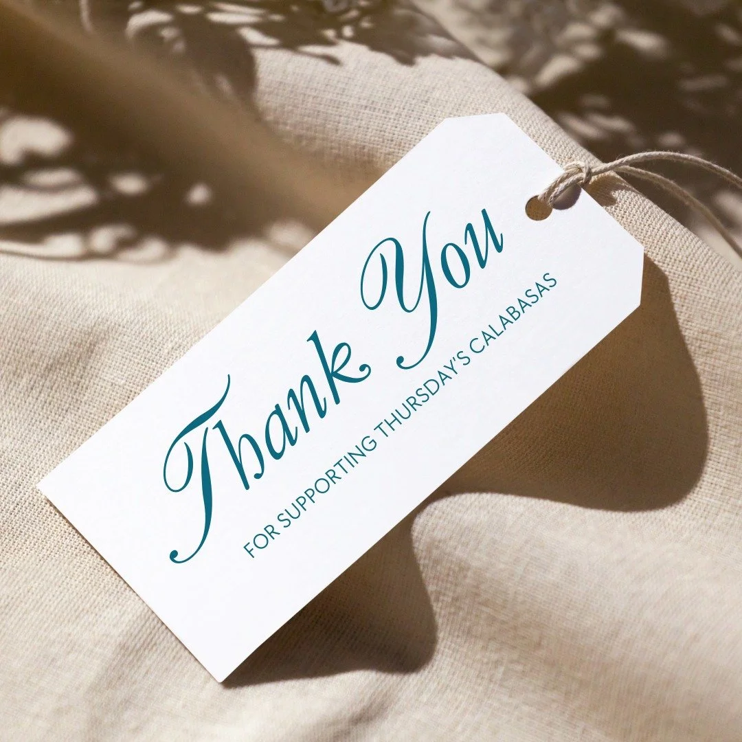🌟 Happy Small Business Saturday! 🌟

Today we celebrate YOU, our amazing community that has helped us grow and thrive for 22 years! 🎉

At Thursday's Calabasas, we are proud to be a family-owned, locally operated business with one simple goal: to he