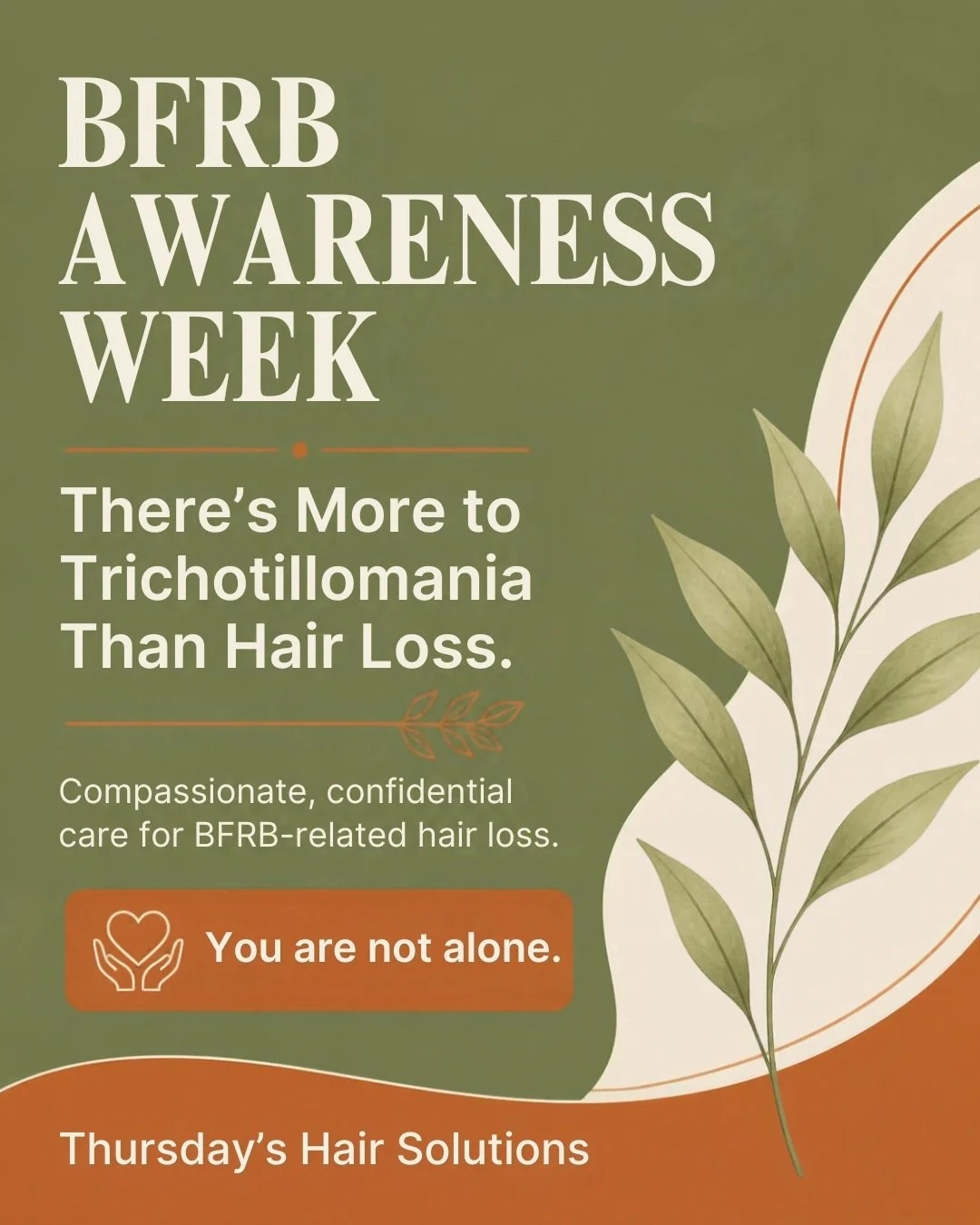 October 1-7 is BFRB Awareness Week! This week, we&rsquo;re shining a light on something that can be difficult to talk about: hair loss related to trichotillomania.

Trichotillomania is a body-focused repetitive behavior that can lead to noticeable ha