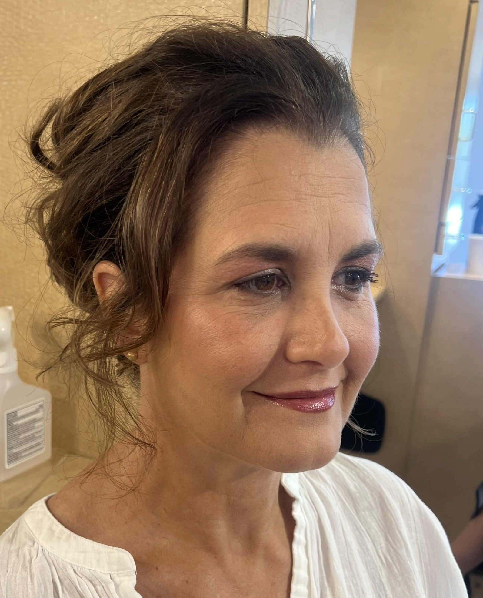 Makeup by Maggie McCormick, hair by Elaina Fouts.