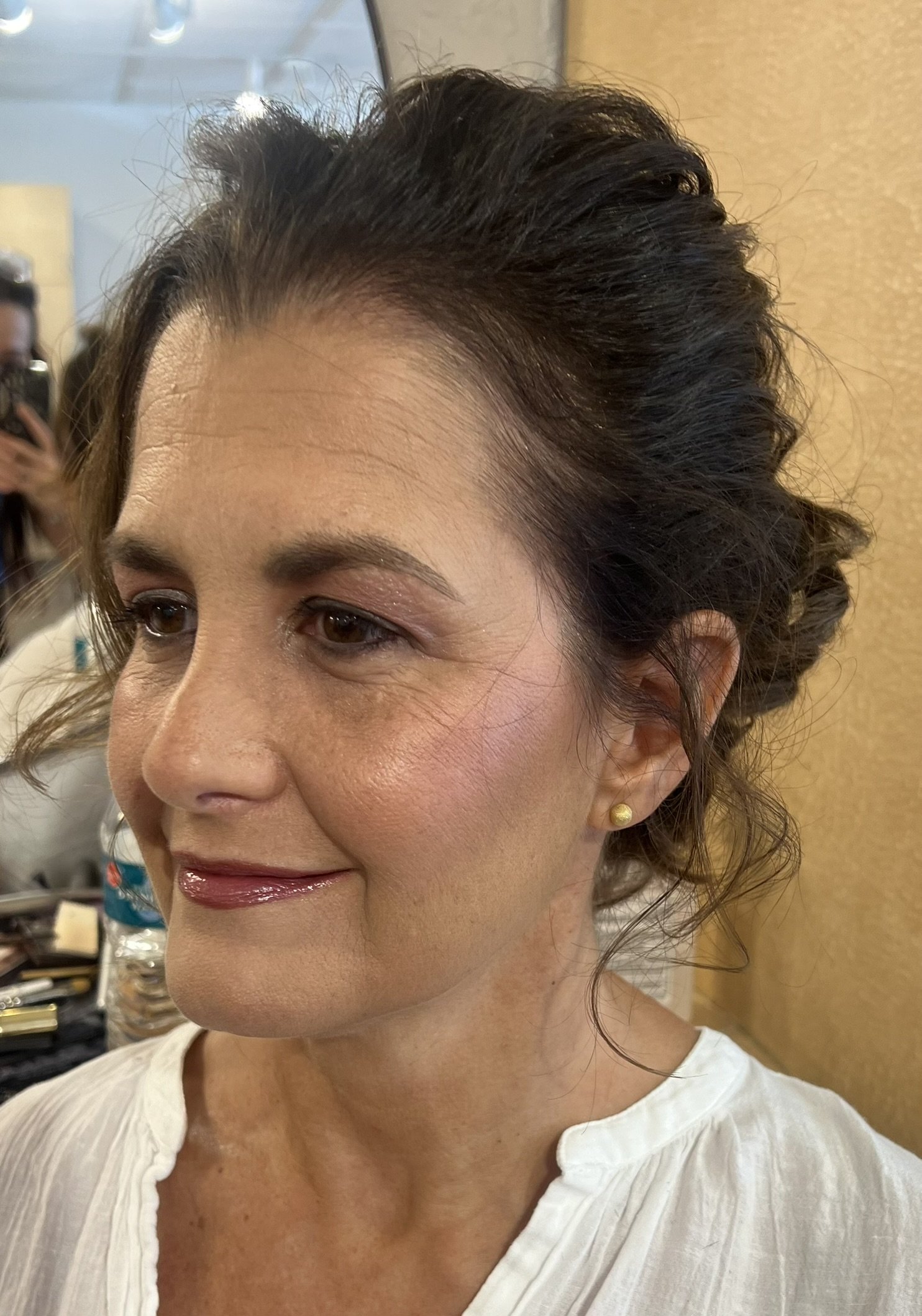 Makeup by Maggie McCormick, hair by Elaina Fouts.