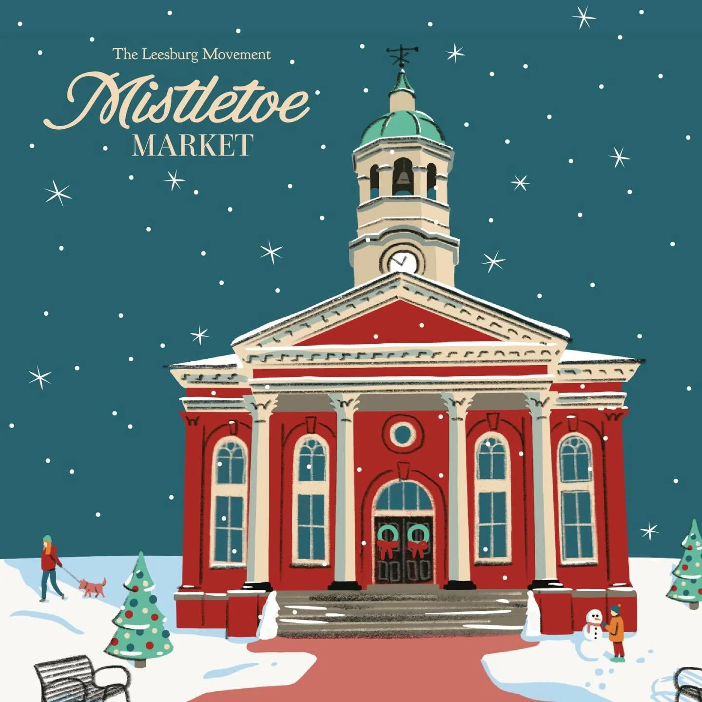 Come join me @peace_by_piece_ and all of the other amazing vendors @leesburg_movement &lsquo;s Mistletoe Market this Saturday 12/6 from noon to four on the courthouse lawn. It&rsquo;s right next to @king_street_collective so stroll up there too!  Sup