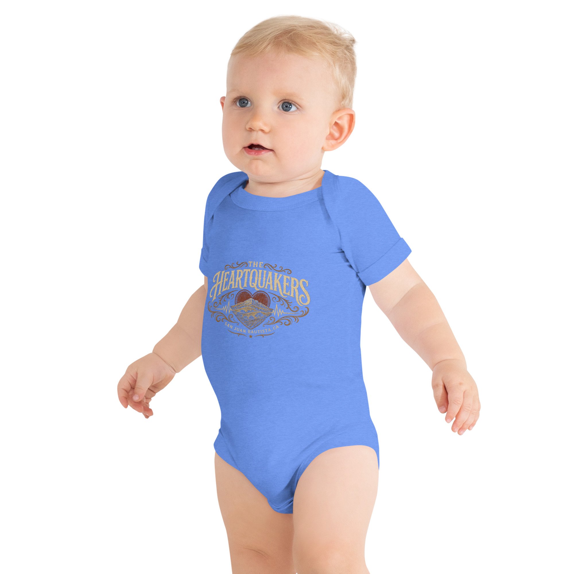 Heartquakers Logo Unisex Short-Sleeve Baby One Piece