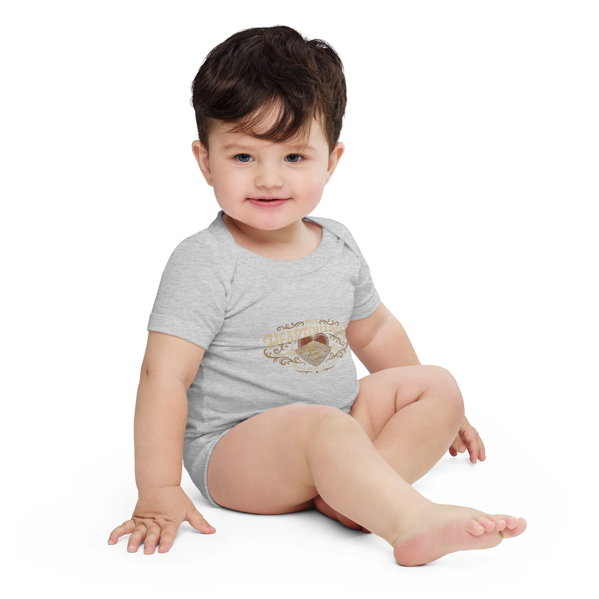 Heartquakers Logo Unisex Short-Sleeve Baby One Piece