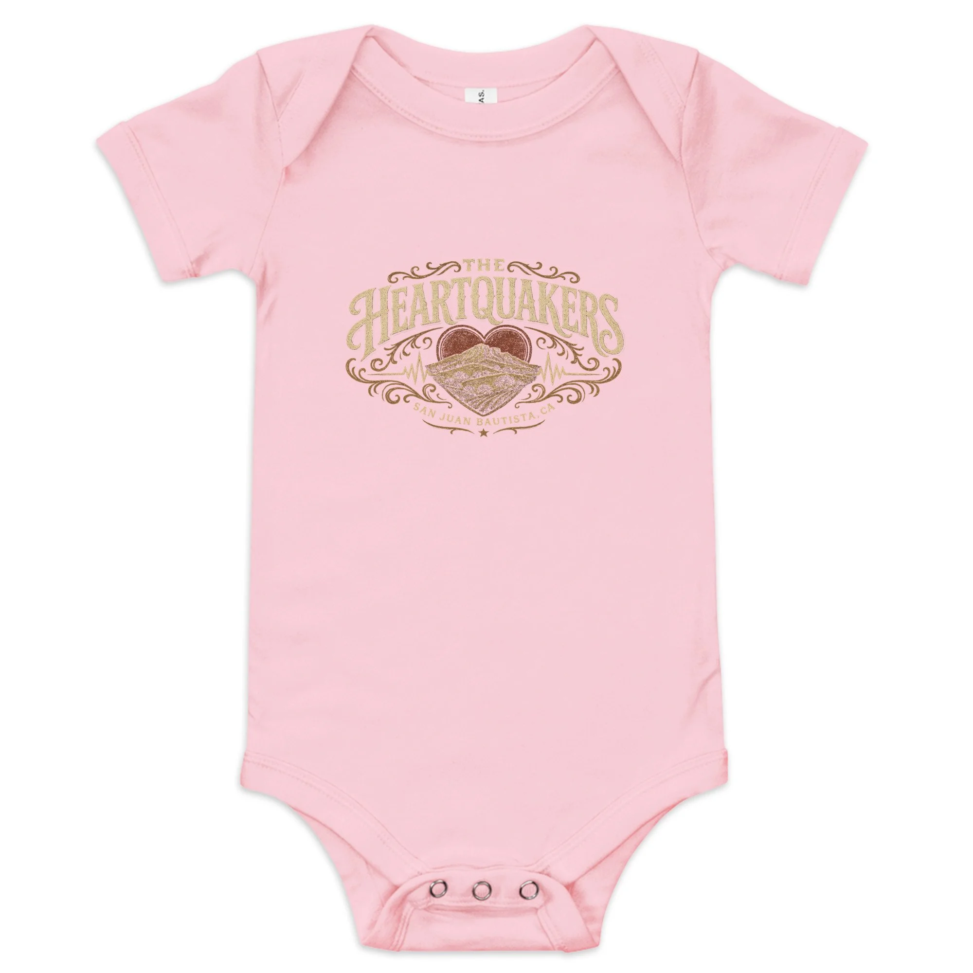 Heartquakers Logo Unisex Short-Sleeve Baby One Piece