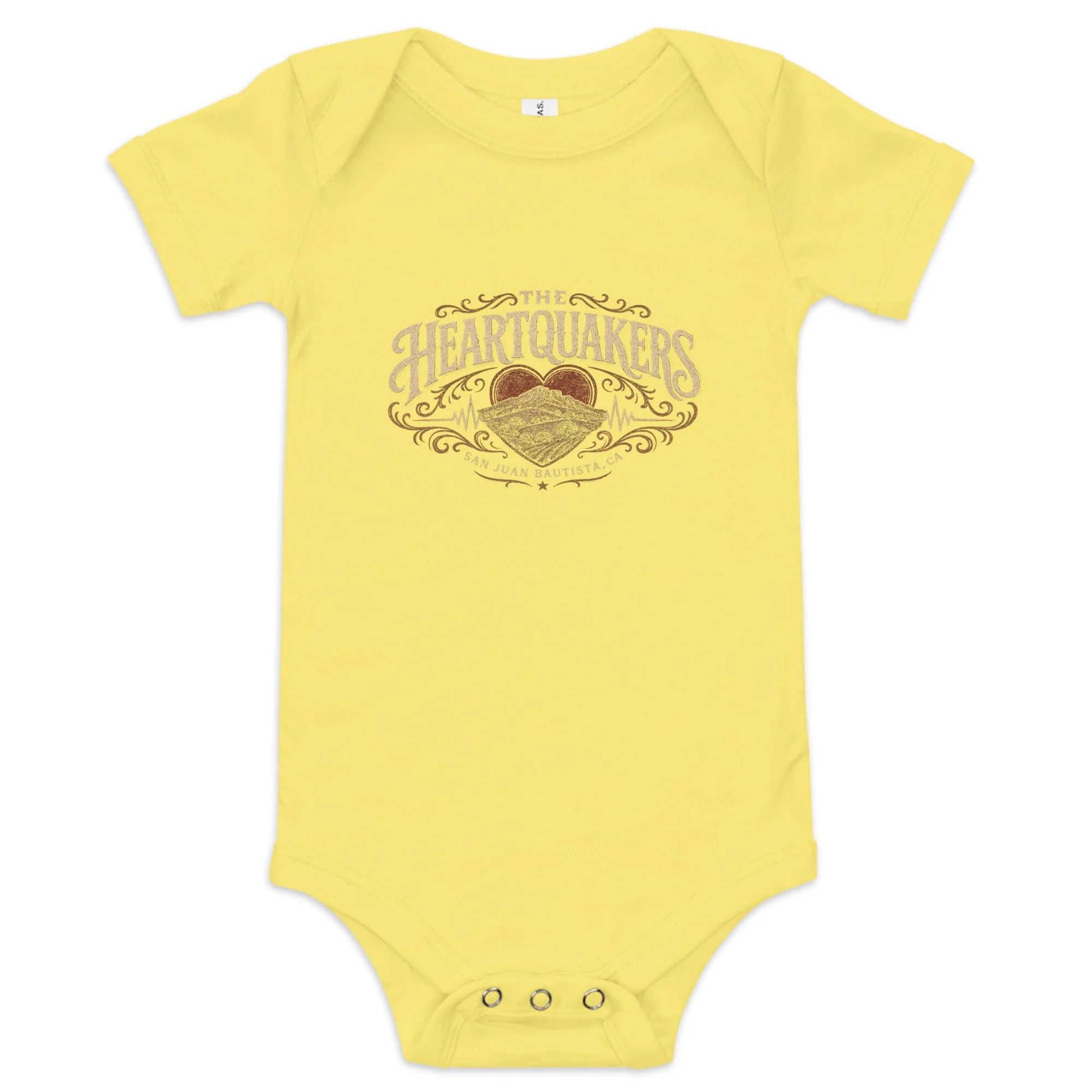 Heartquakers Logo Unisex Short-Sleeve Baby One Piece