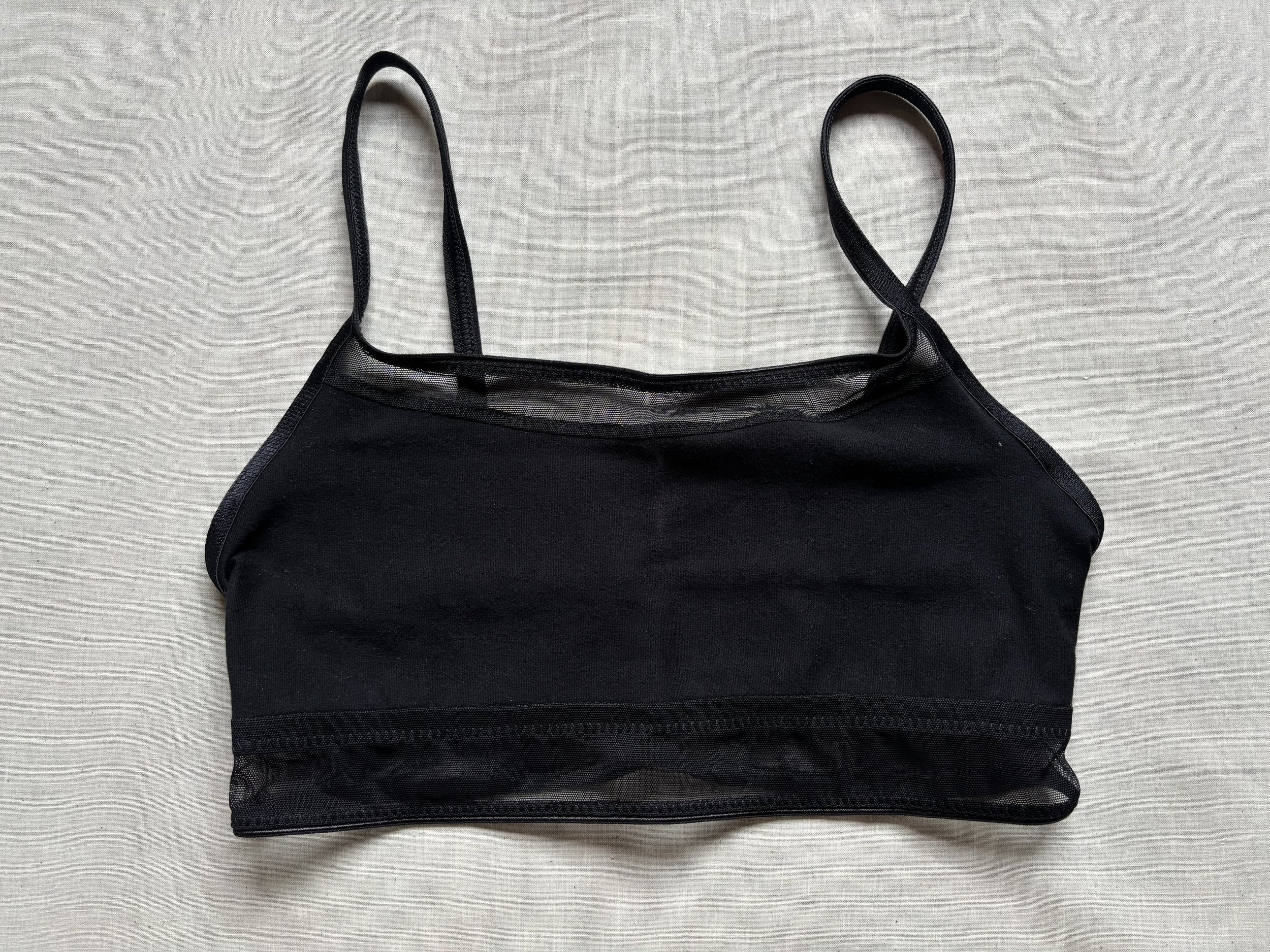 Sale :: Organic Cotton + Mesh Camisole :: Sizes 36E + 44C