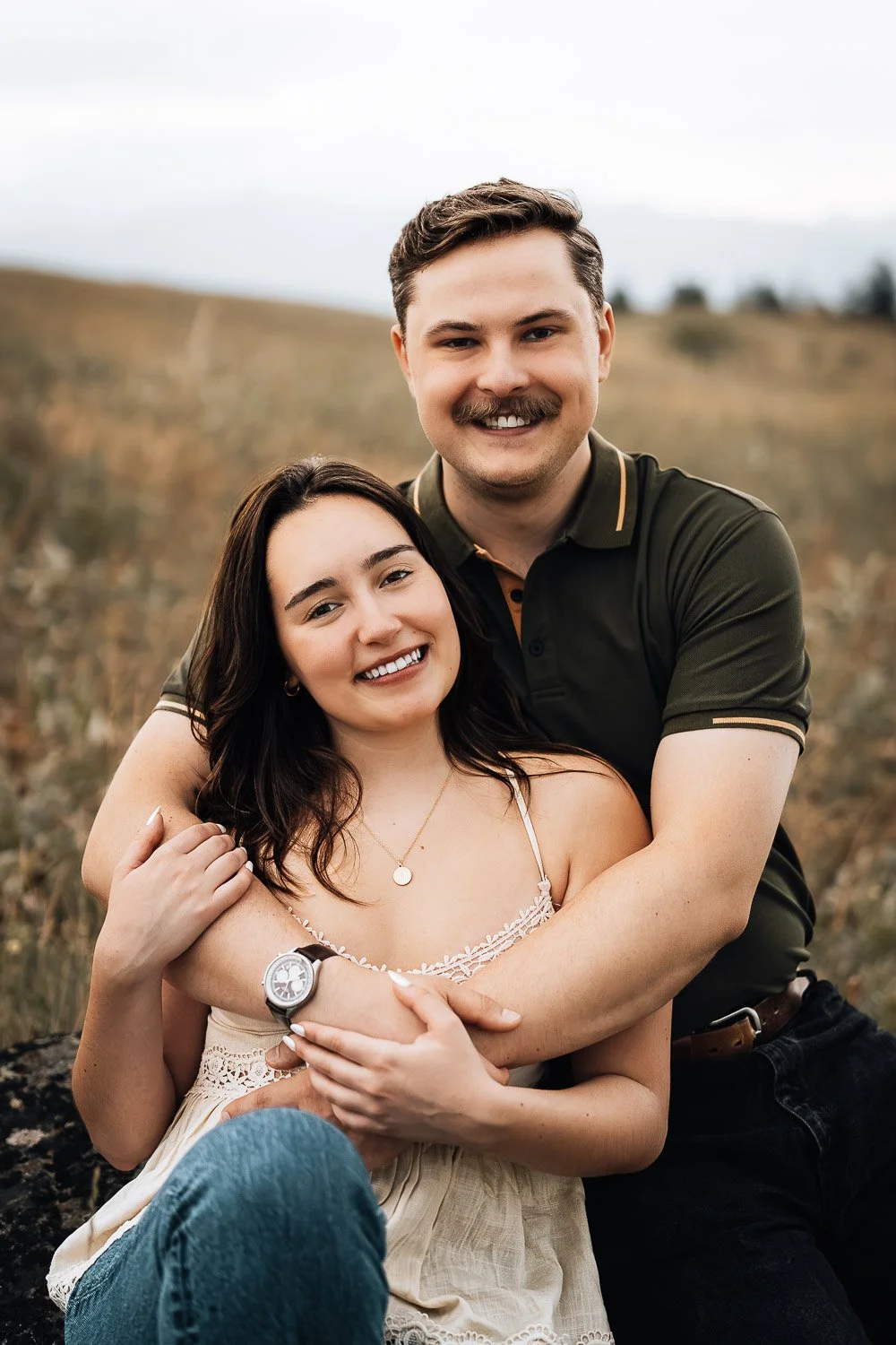 Couple portrait session Wycliffe Buttes