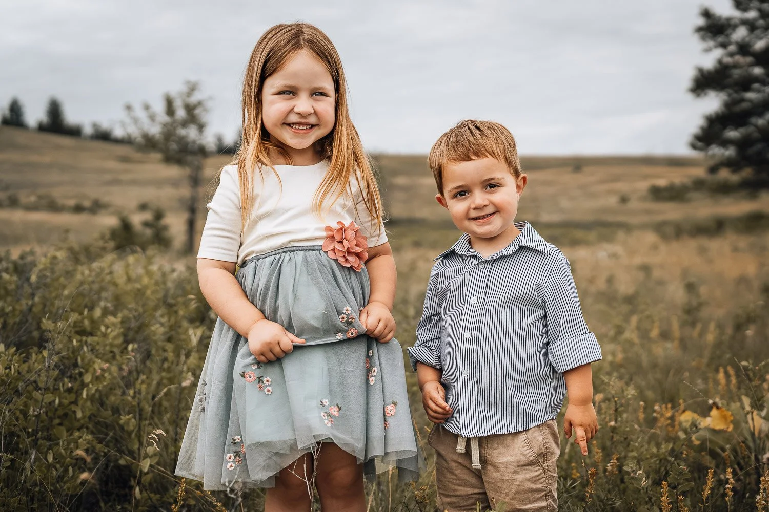 Photo of two siblings