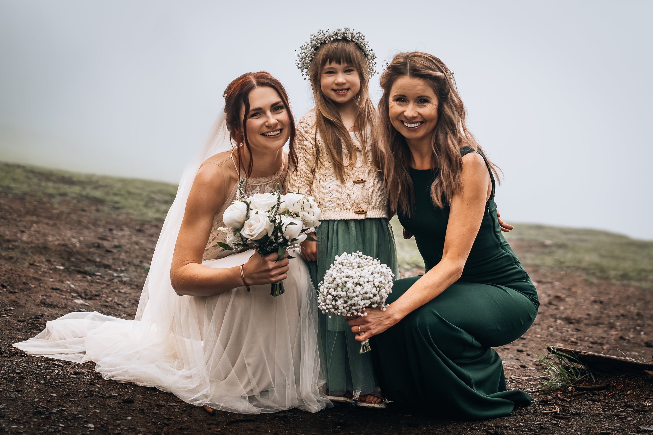 Family wedding portrait