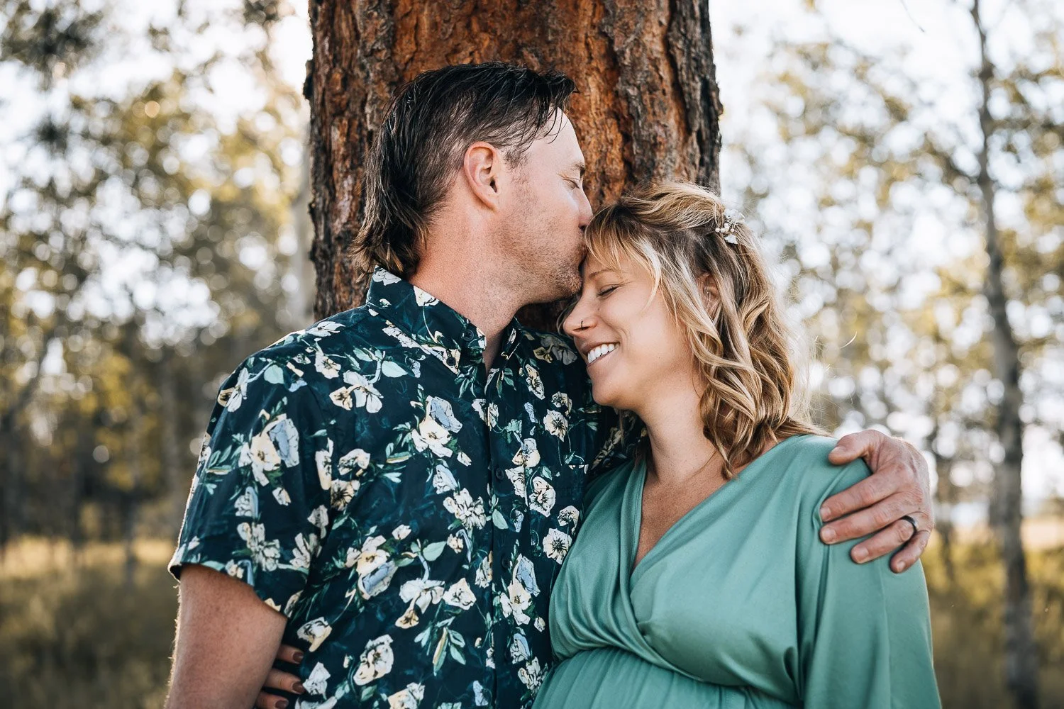 Maternity Photoshoot in forest