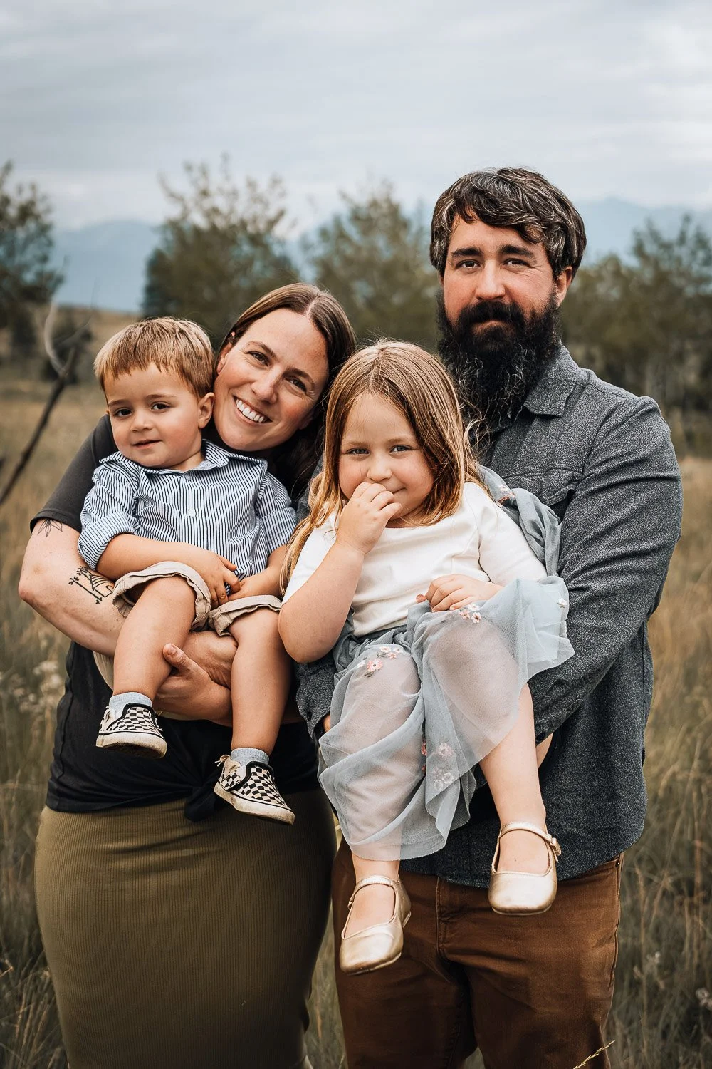 Family portrait in Kimberley Bc