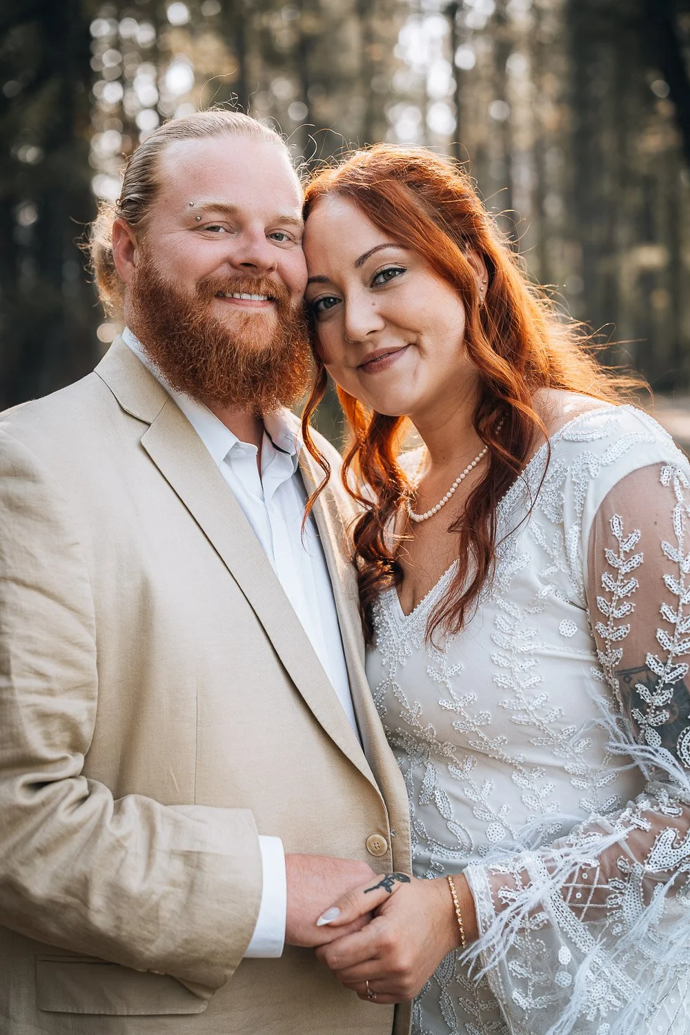 Photo of the bride and groom