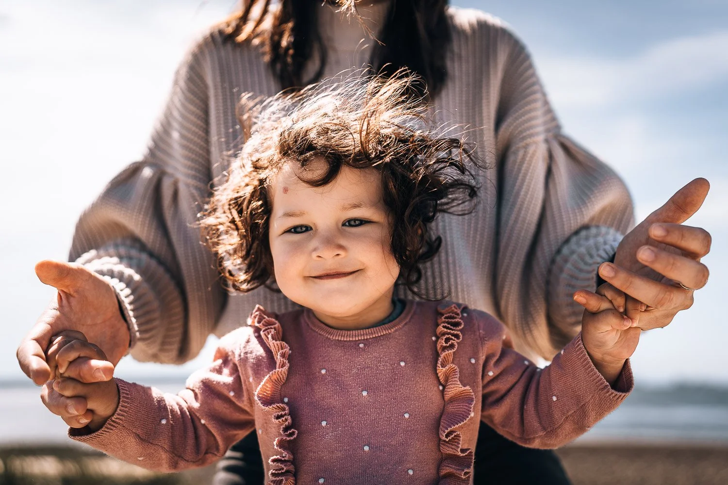 Photo of girl in pink sweater