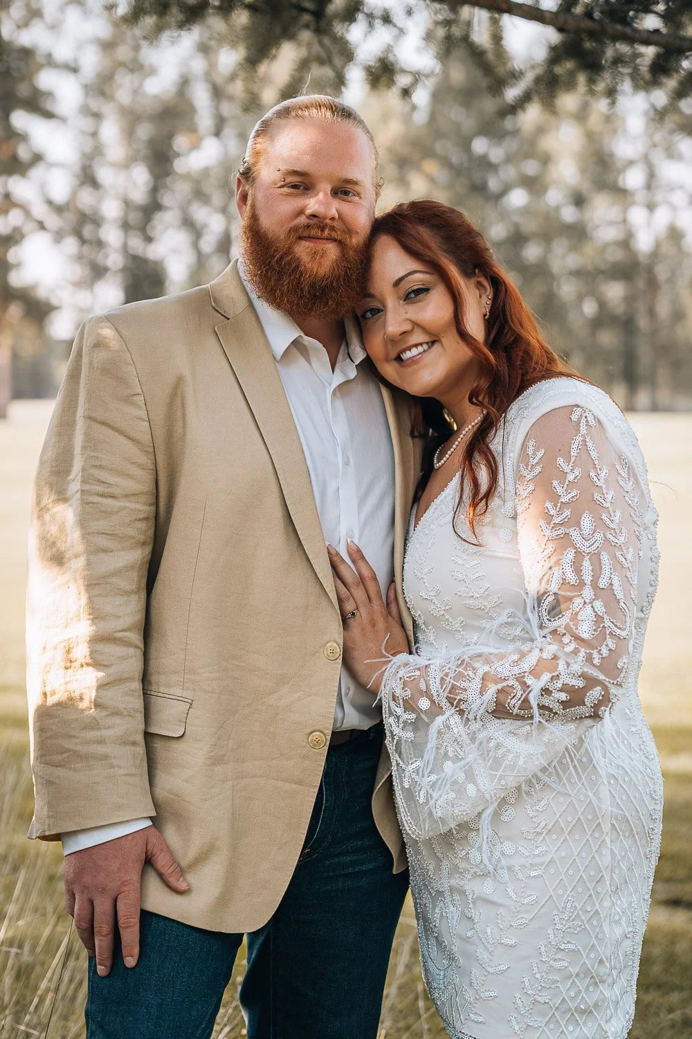 Wedding couple portrait