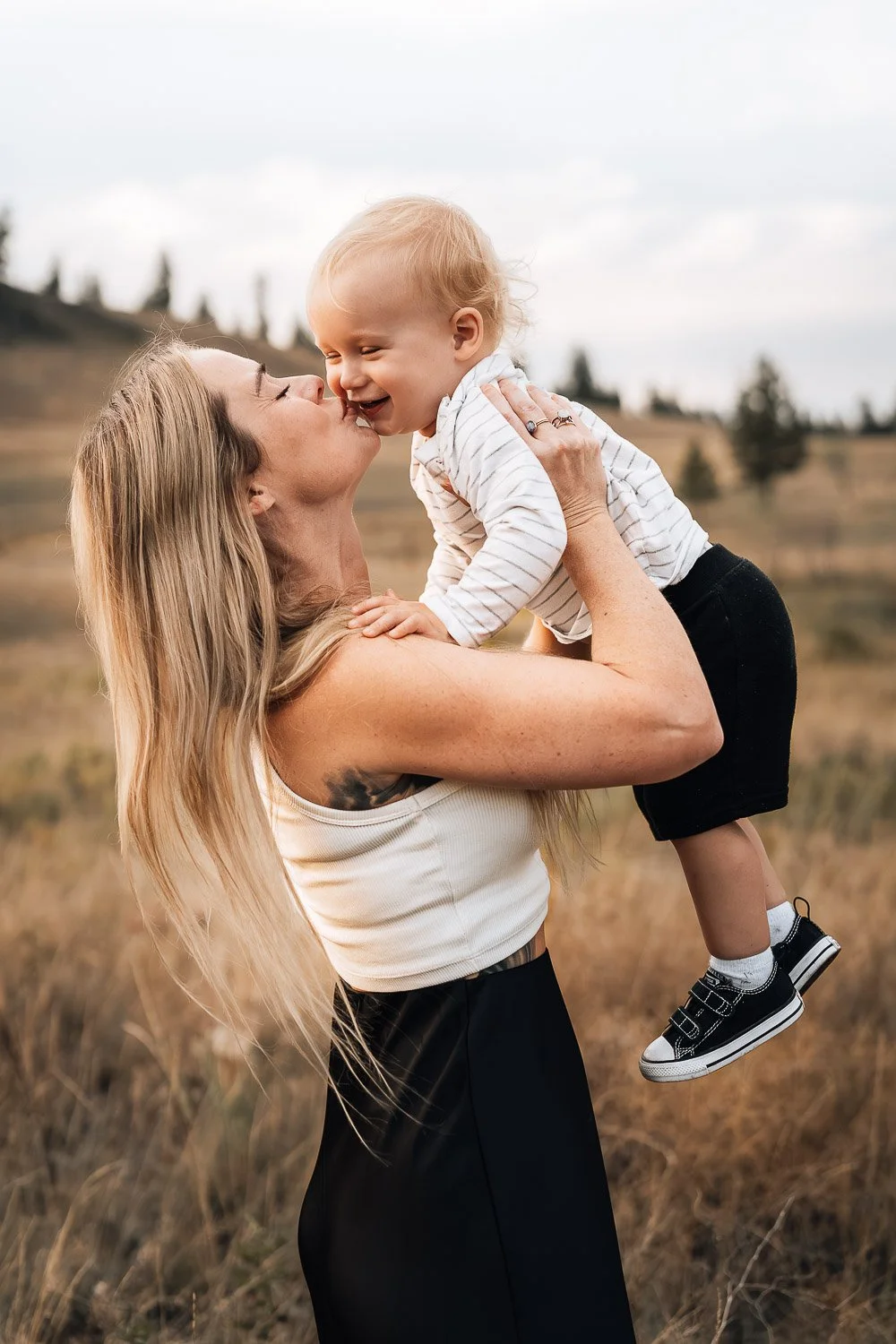 Mom and son portrait