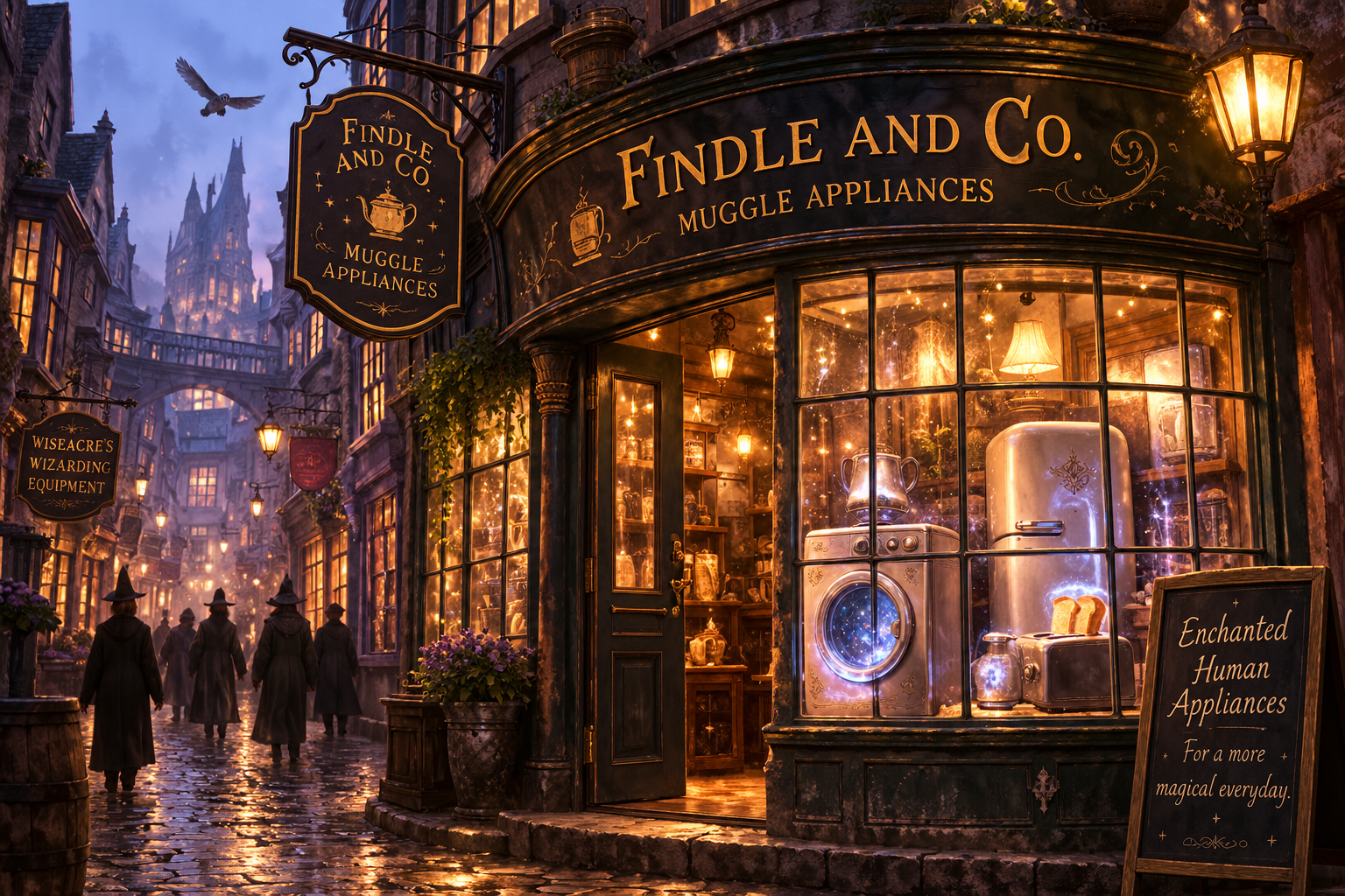 Findle and Co Muggle Appliances