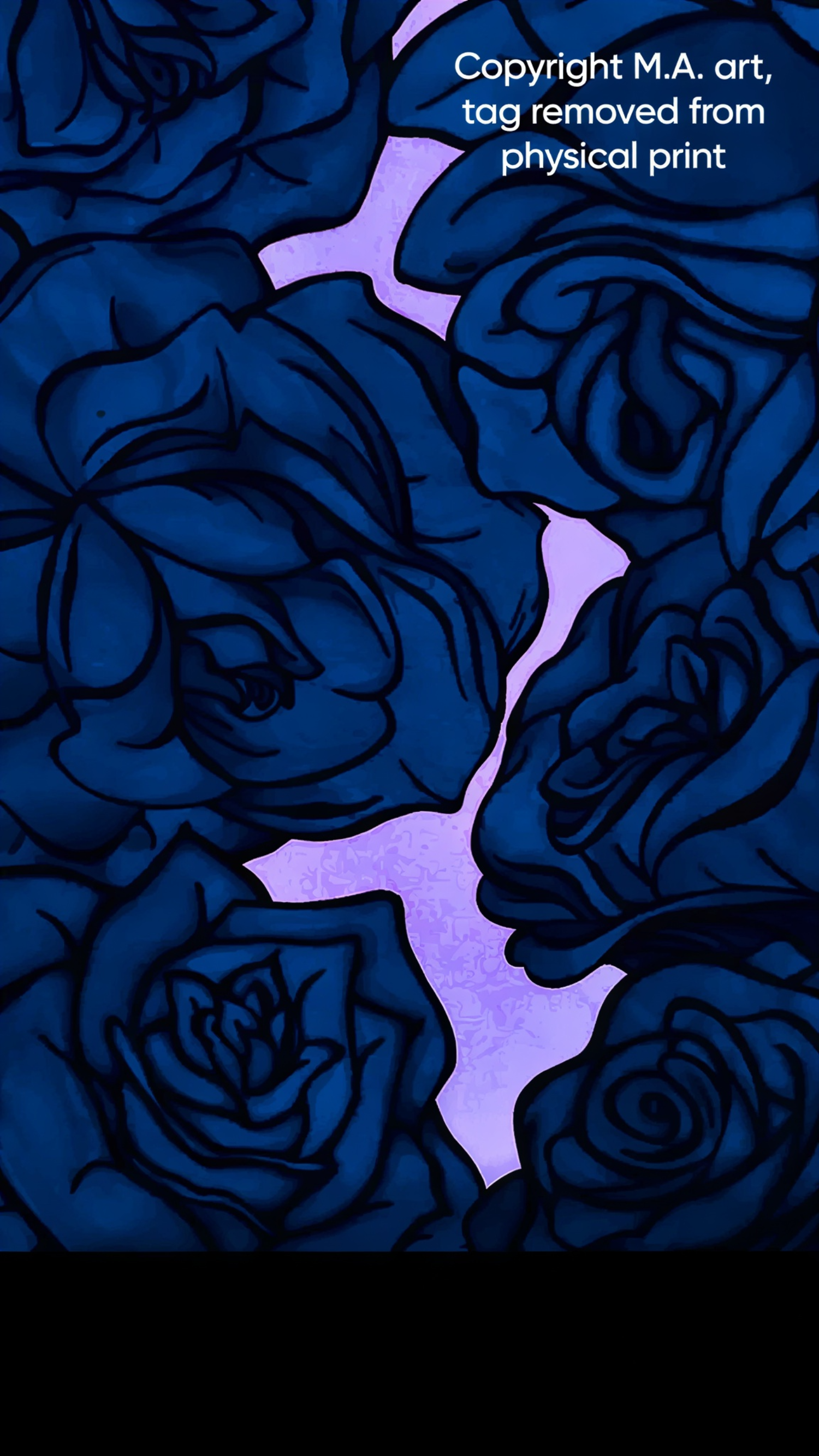 Blue Rose Print #2