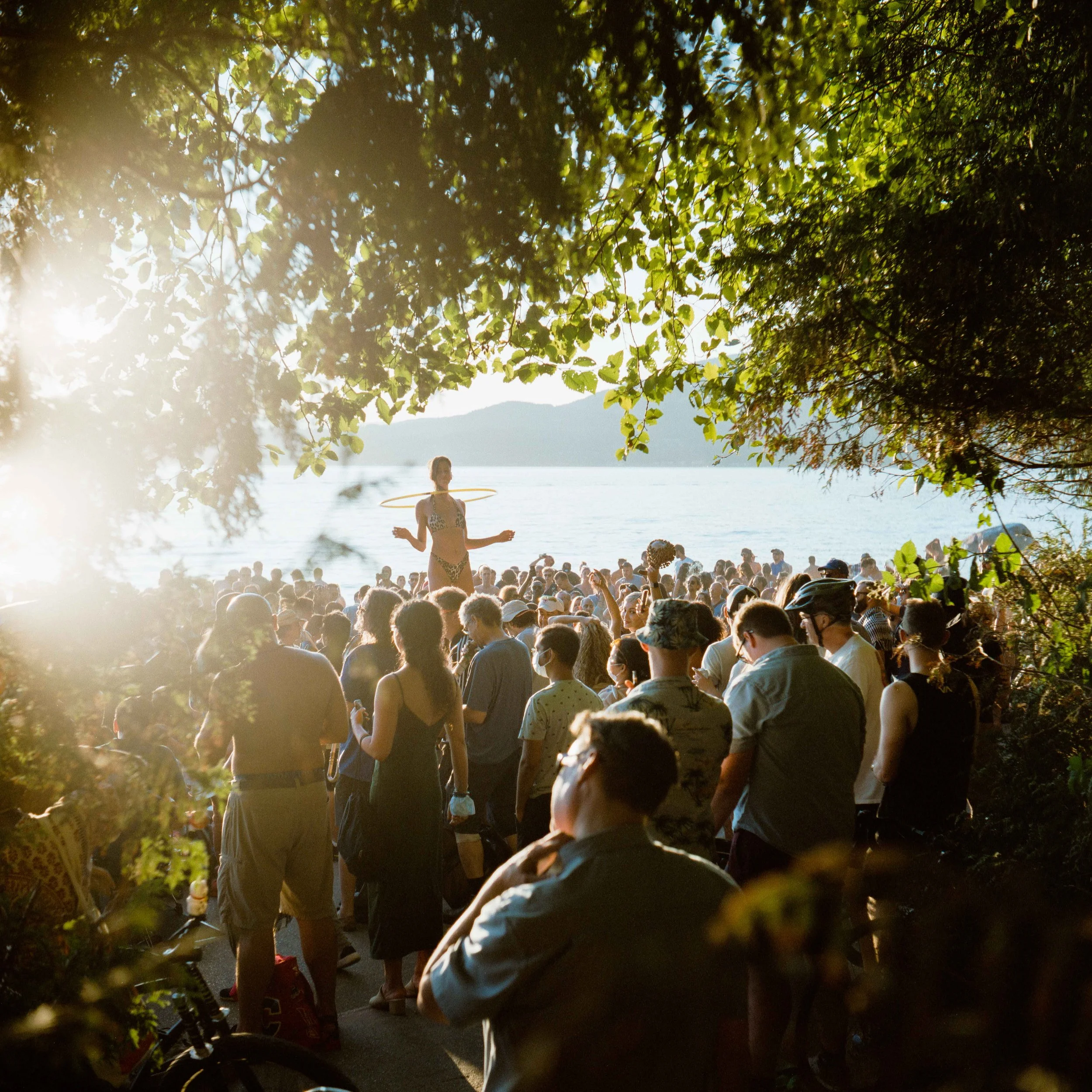 Summer Drum Circle, 3rd Beach, Vancouver Canada