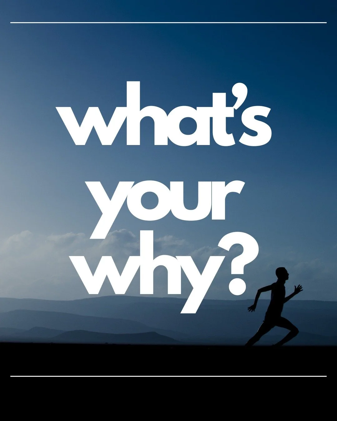 What's your "why"? 

Tank is a runner... and his inspiration is his mom. 

You may not be a runner, but you do something. 

Share what you do and your "why" in the comments!
