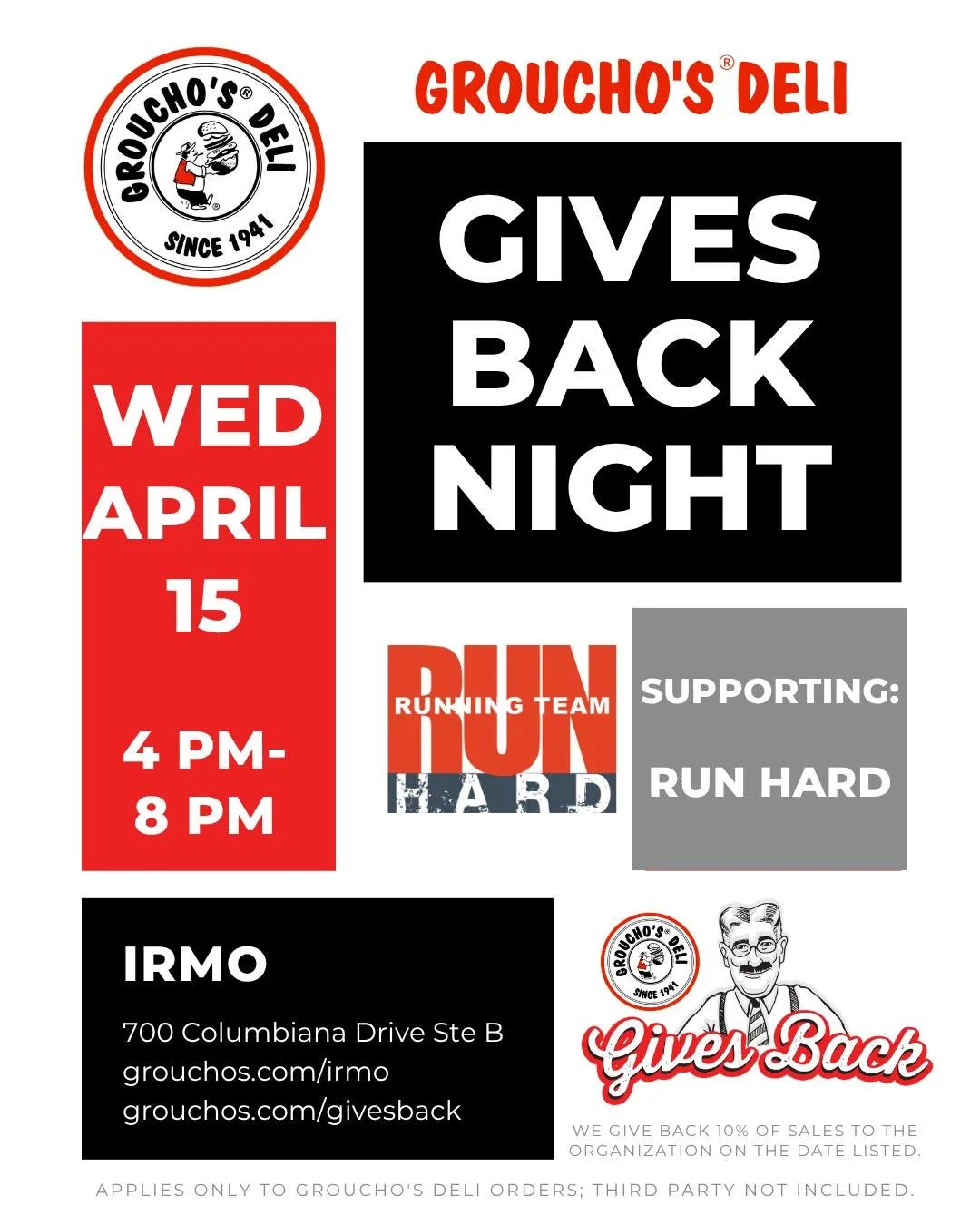 Mark your calendars for another Groucho's night...this time in Irmo!