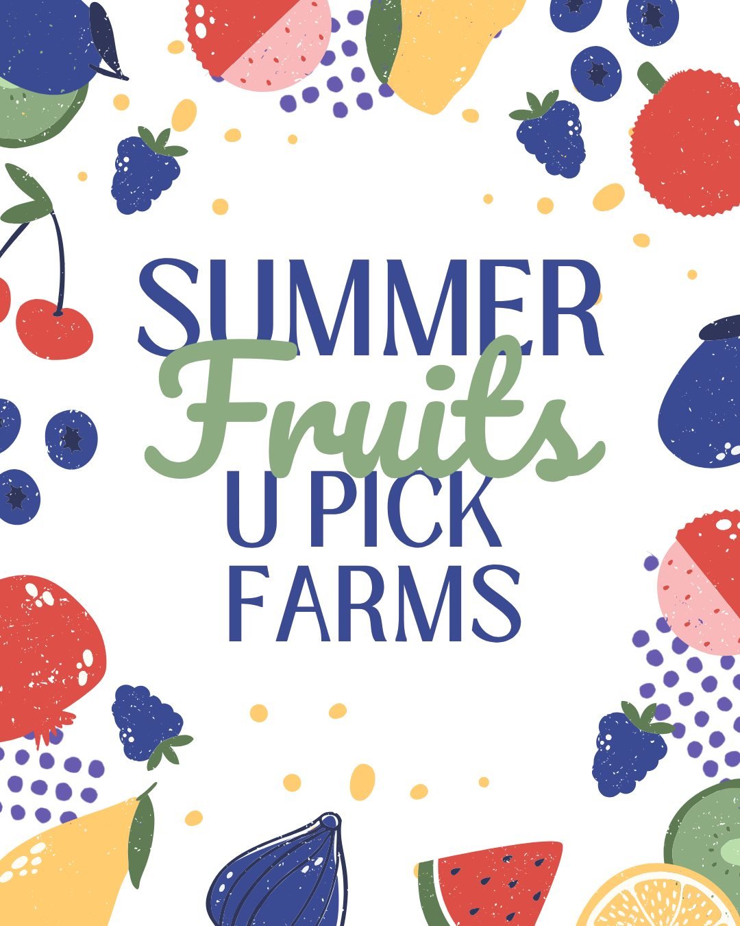 Looking for something fun to do with the kiddos this summer? 

Try picking fruit! Strawberry season will soon come to an end, so check those out first.  Blueberry season is up next and you may even be able to find a place to pick blackberries and ras