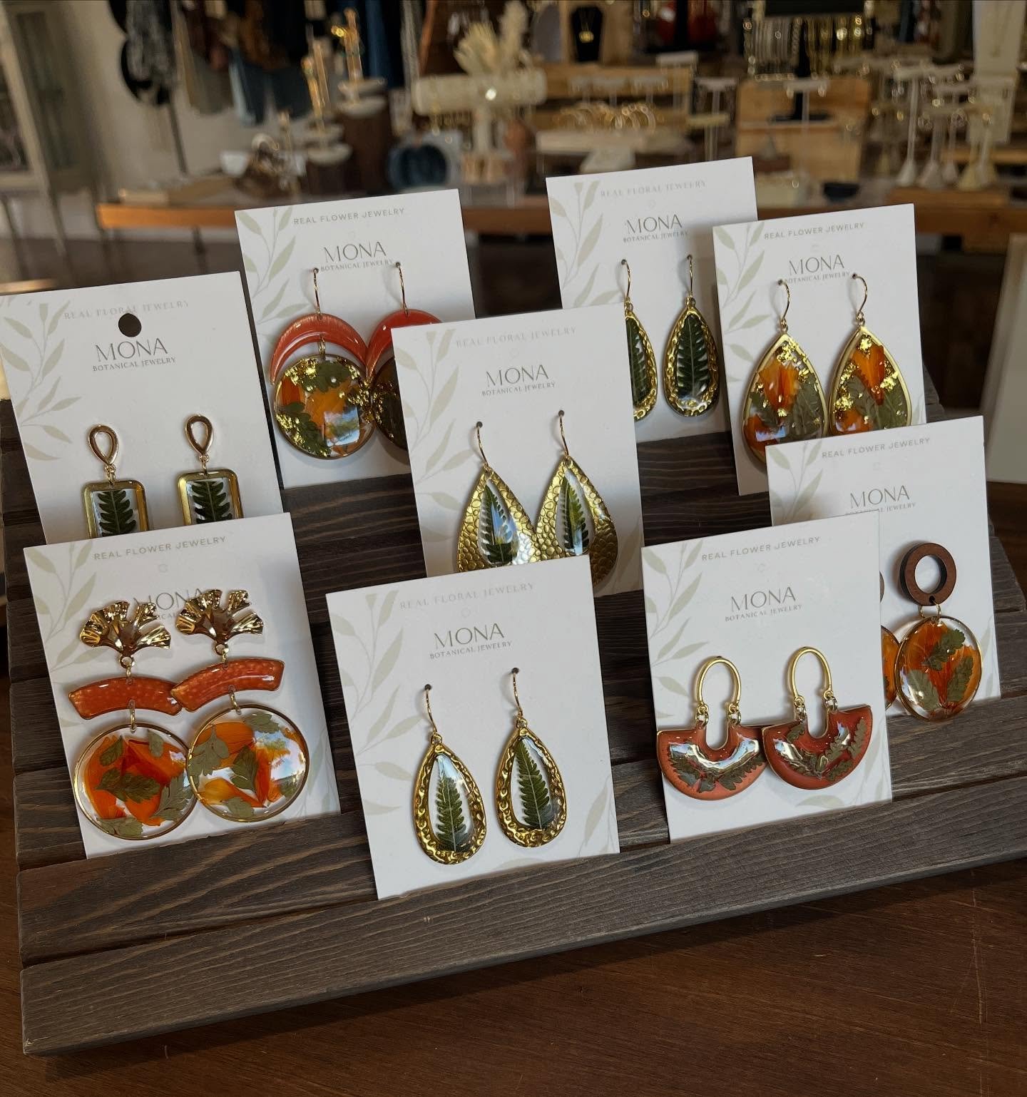 Excited to welcome botanical jewelry artist @mona.botanicaljewelry to the collective! Each piece handmade. Wearable art inspired by nature. Come visit us in historic downtown Upland and see her beautiful creations for yourself. For a limited time, pu