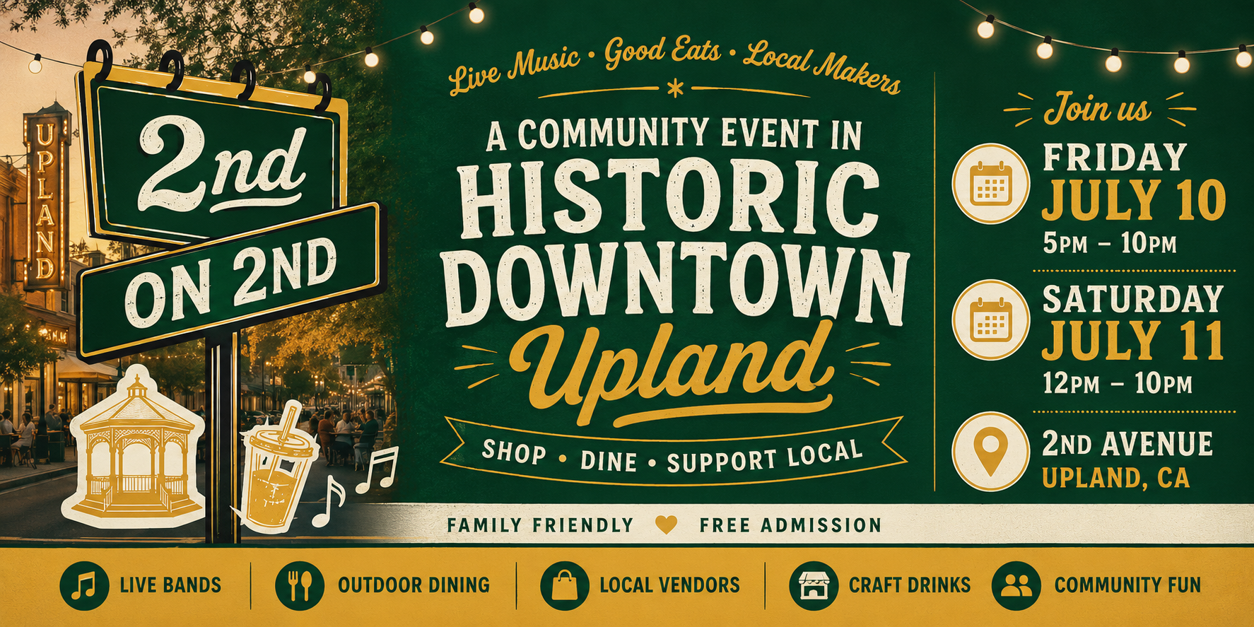 2nd on 2nd: Live Music, Outdoor Dining &amp; Local Vendors - July 11
