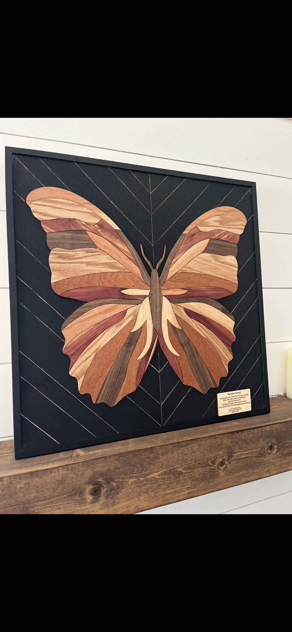 Wooden Christmas-themed sign with Santa, gingerbread man, candy cane, cupcake, cookies, steaming cup, and Christmas decorations, with the text "Christmas Calories Don’t Count." In front, there are greeting cards with a snowman and the phrase "Let it snow."