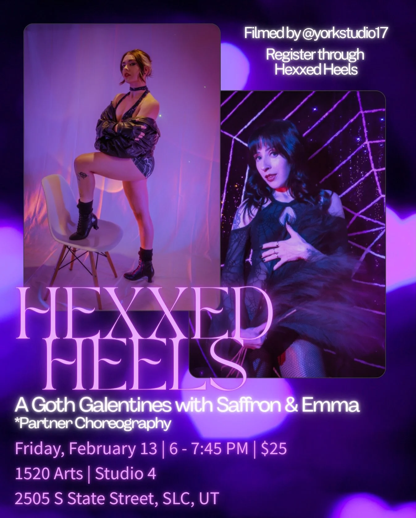 Spend Friday the 13th getting romantic with a gothic partner choreography by Saffron and Emma! 
-
Saffron is an exceptionally talented producer, choreographer, and creator of @spice.production.s. Saffron and Emma are teaming up on a steamy, sultry, f