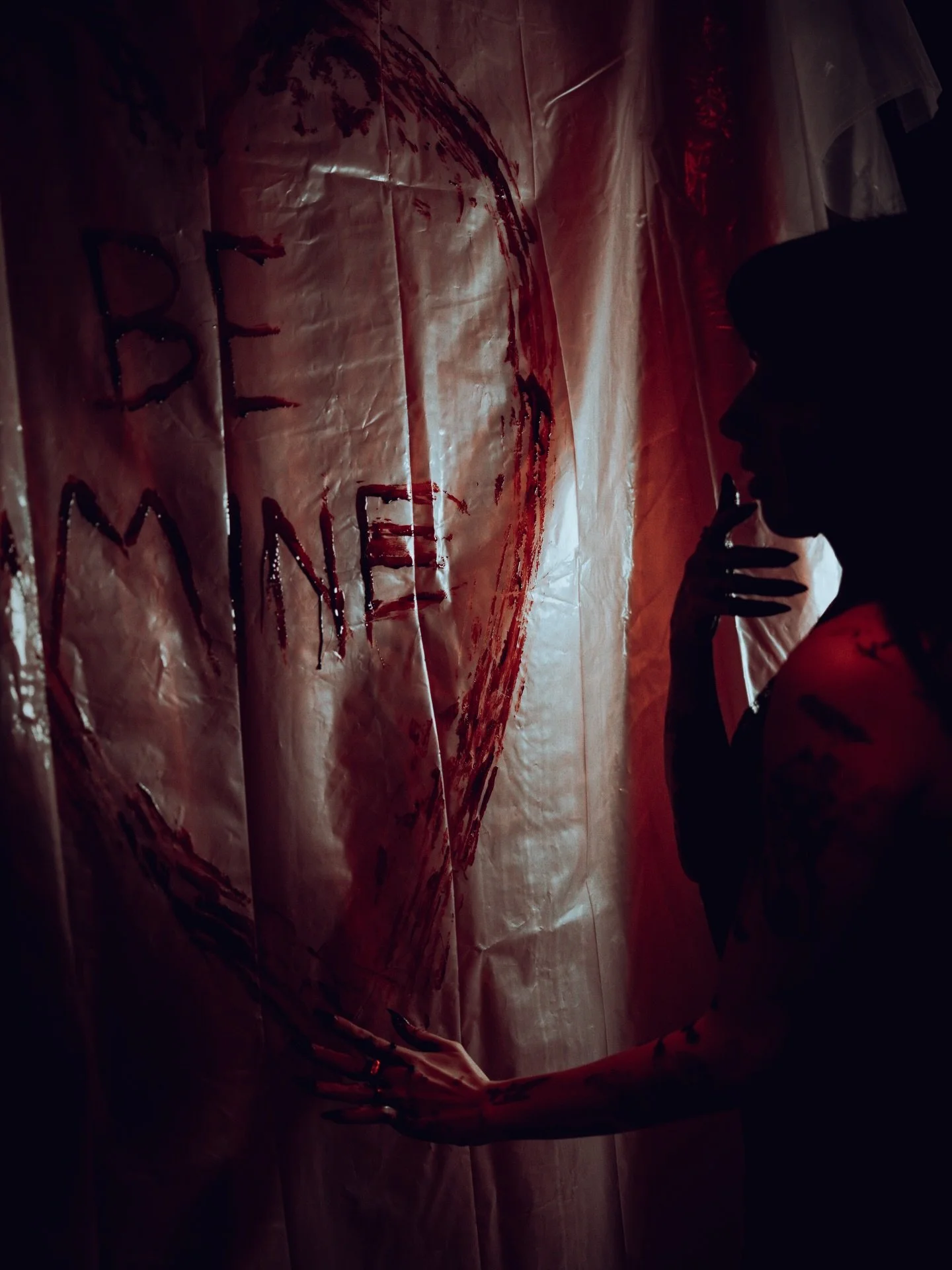 Written in blood 🖤🩸
-
📸: @halleblackphoto 
#valentines #altmodel #bloodymakeup #utahmodel #darkphotograpy