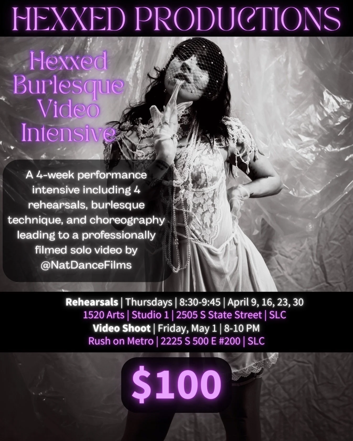 ‼️REGISTRATION OPENS SUNDAY 3/15‼️
-
Been curious about the art of the tease? Ready to seduce yourself in new ways and learn from a professional burlesque performer? It&rsquo;s time for the first ever Hexxed Burlesque video shoot! 
-
Through my burle